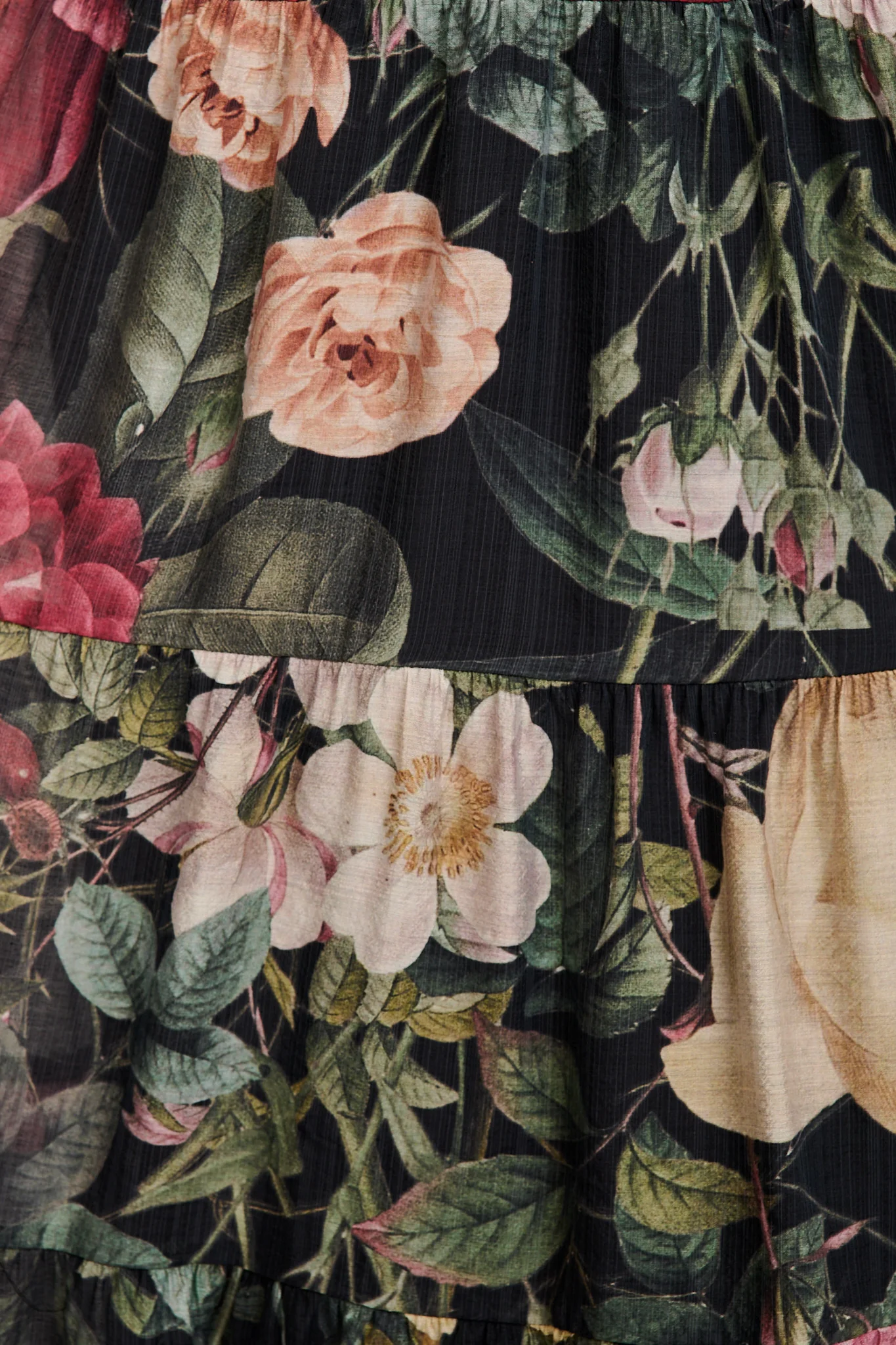 PRE ORDER Pastel Symphony Maxi Dress in Black with Multi Floral Print - Image 6