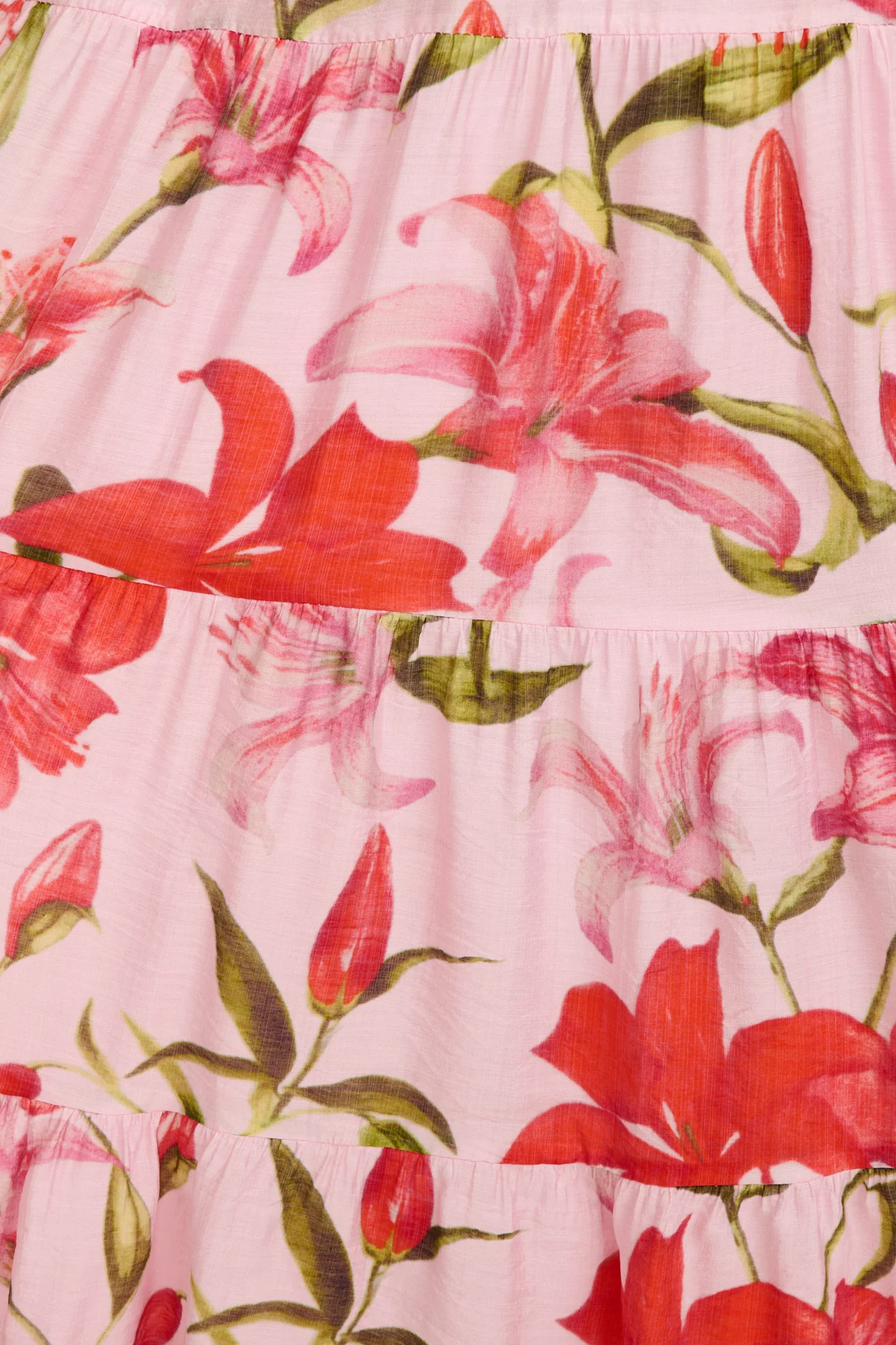 Pastel Symphony Maxi Dress in Blush with Pink Floral - Image 6