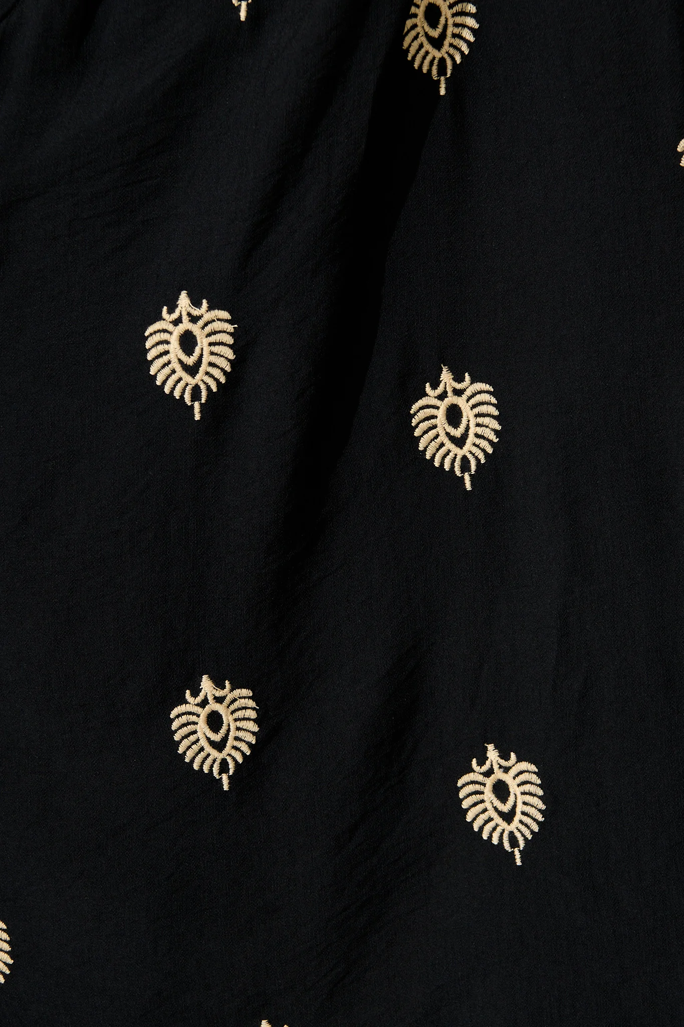 Peggy Maxi Shirt Dress in Black Embroidery - Image 6