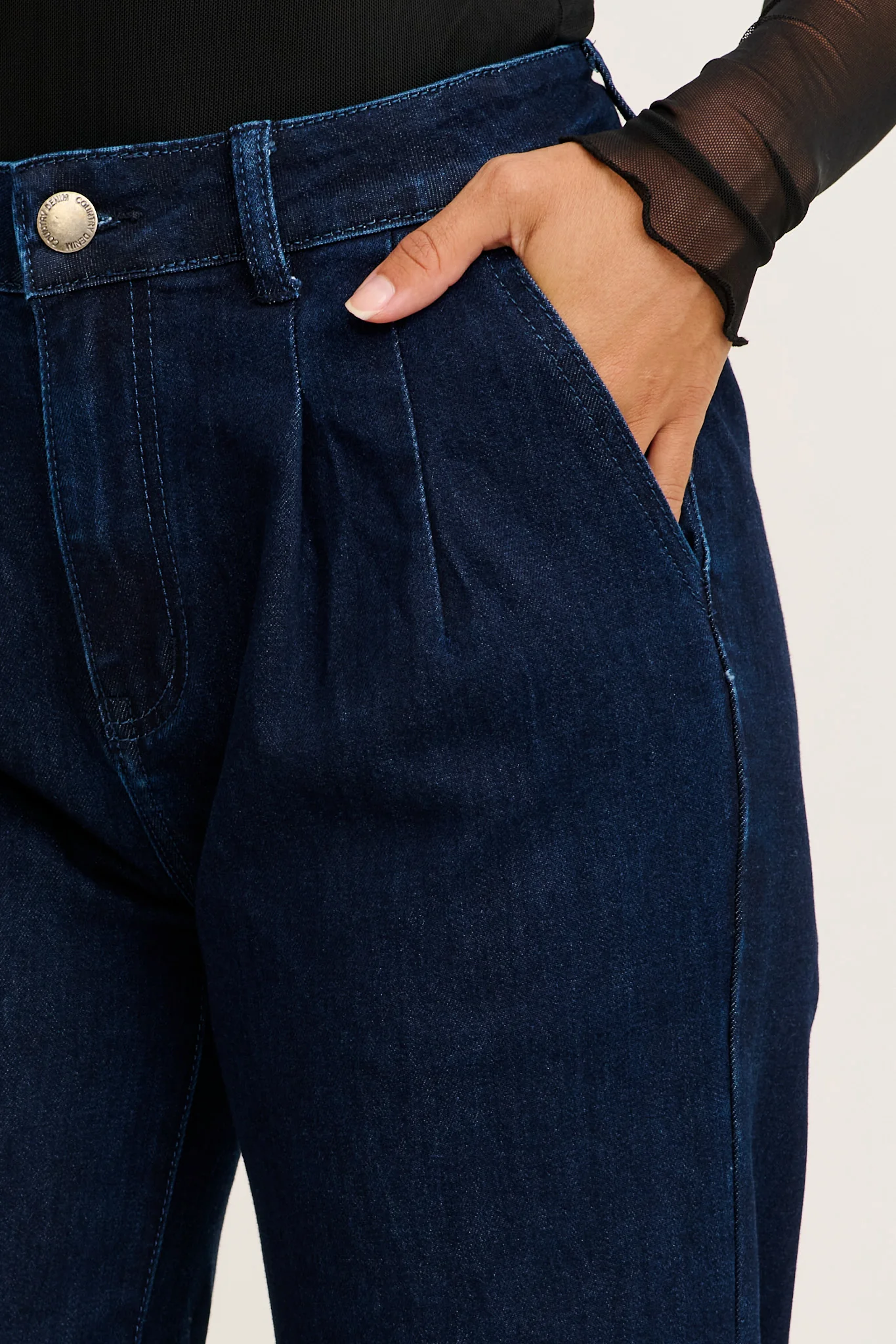Perry High Rise Straight Leg Jean In Indigo Denim - Image 5