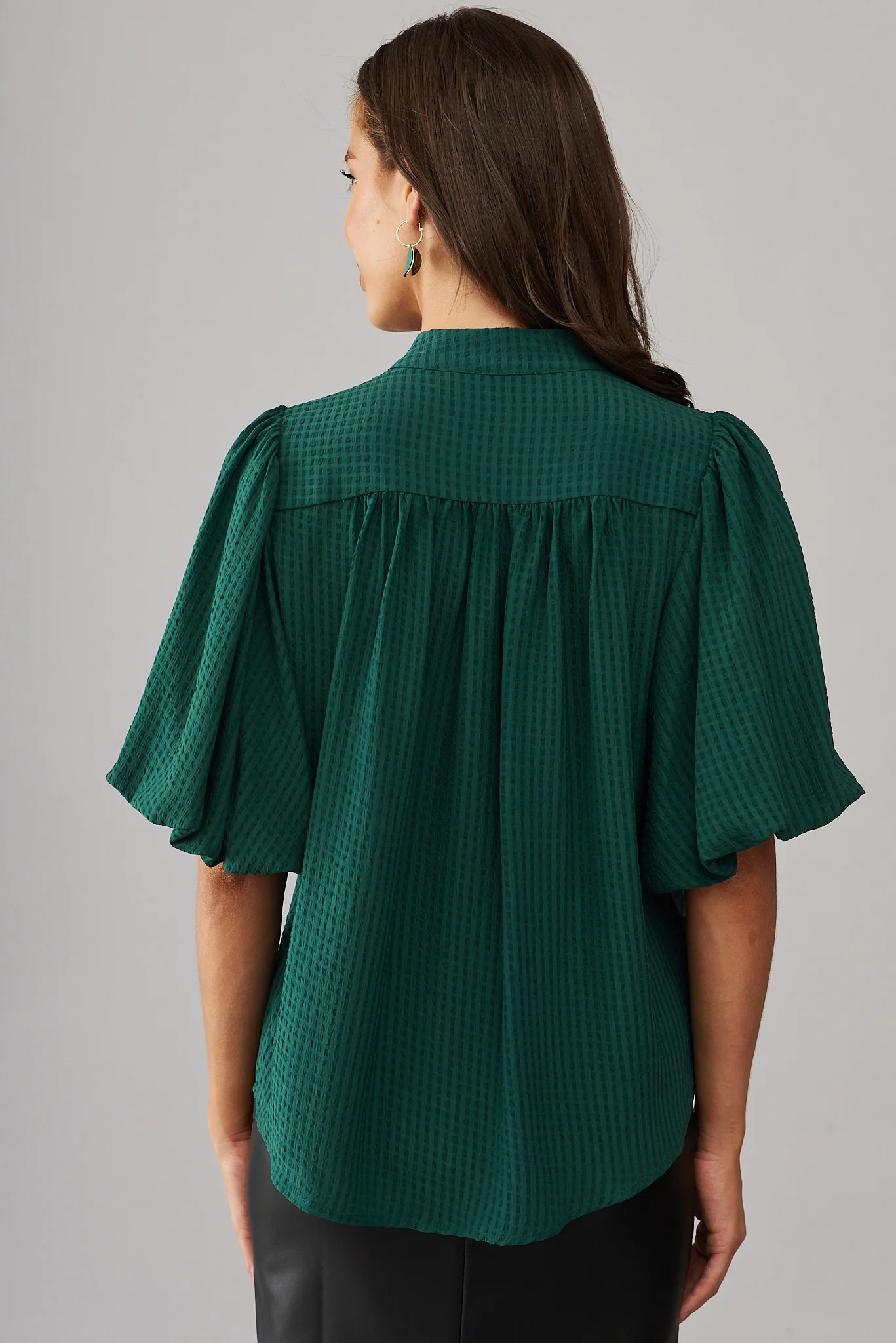 Prudence Shirt In Emerald Green - Image 7