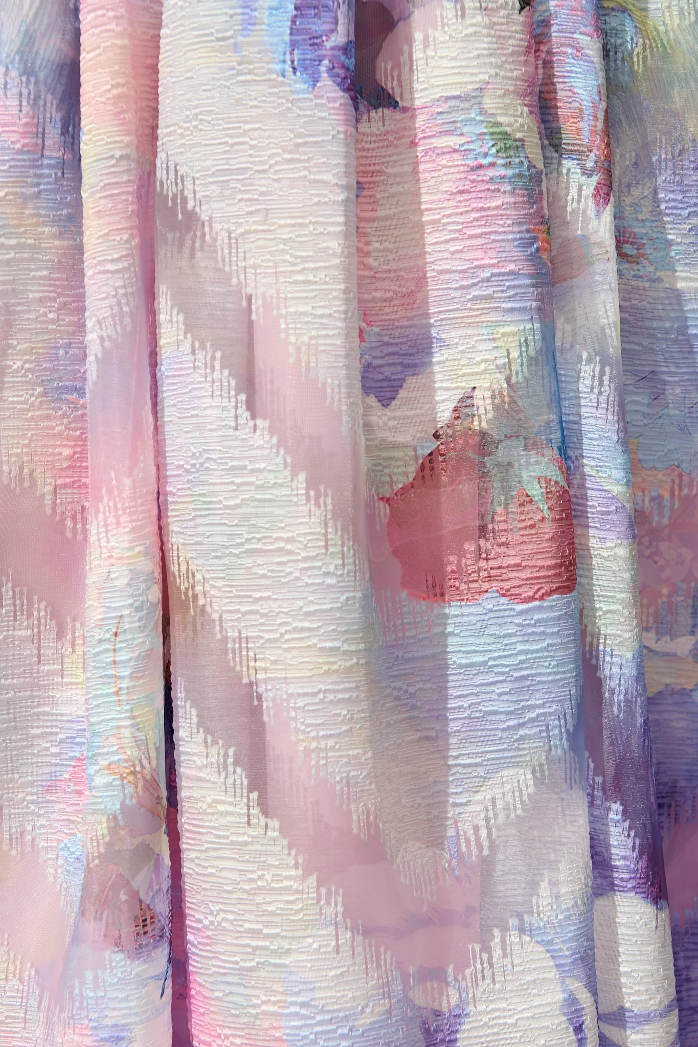 Pure Luxe Maxi Dress in Multi Purple Organza - Image 8