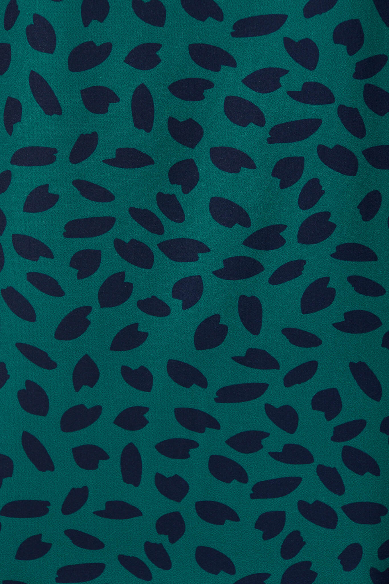Rejina Top In Teal With Navy Leaf - Image 5