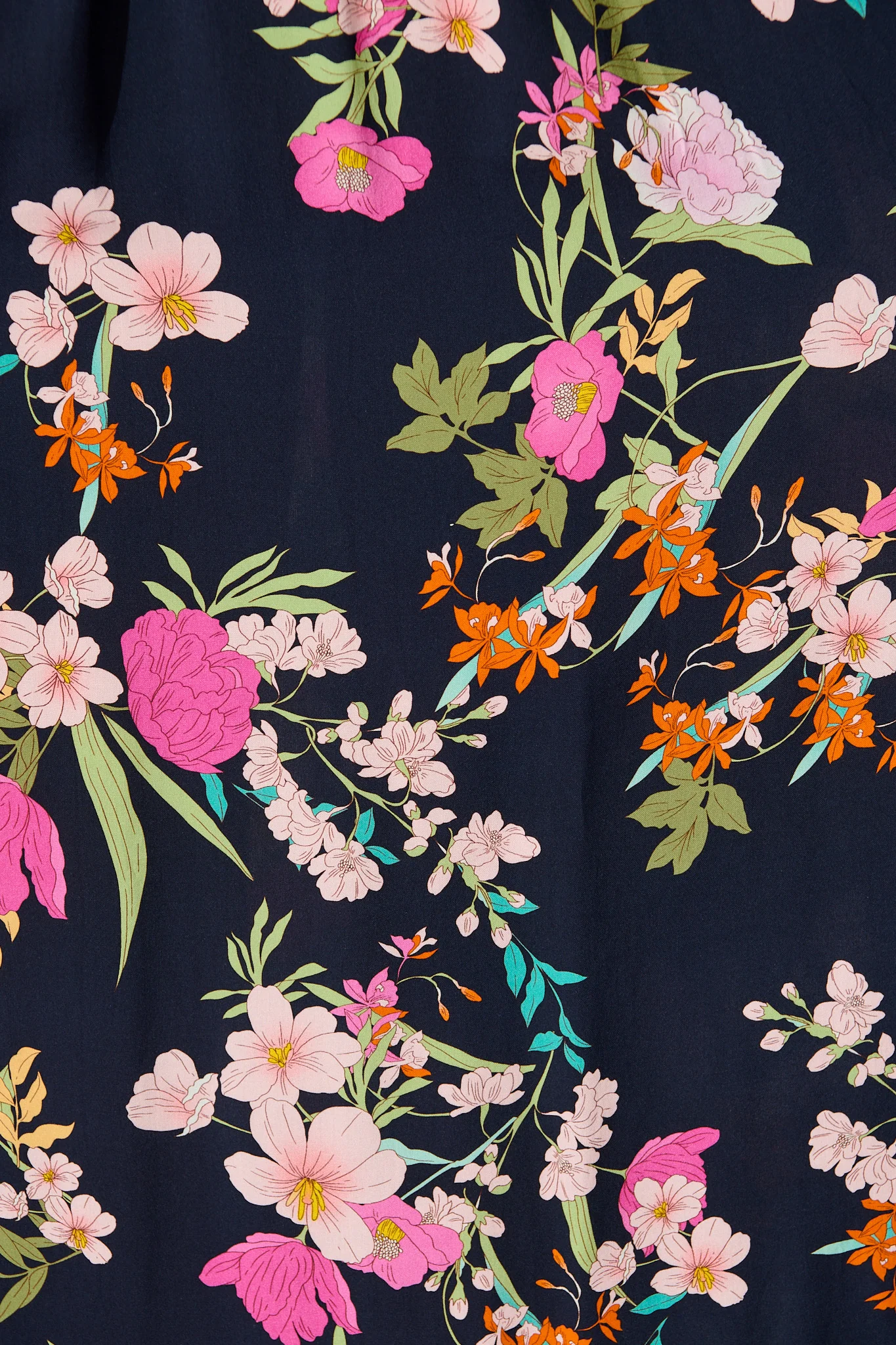Remina Maxi Sundress in Navy with Pink Floral - Image 6