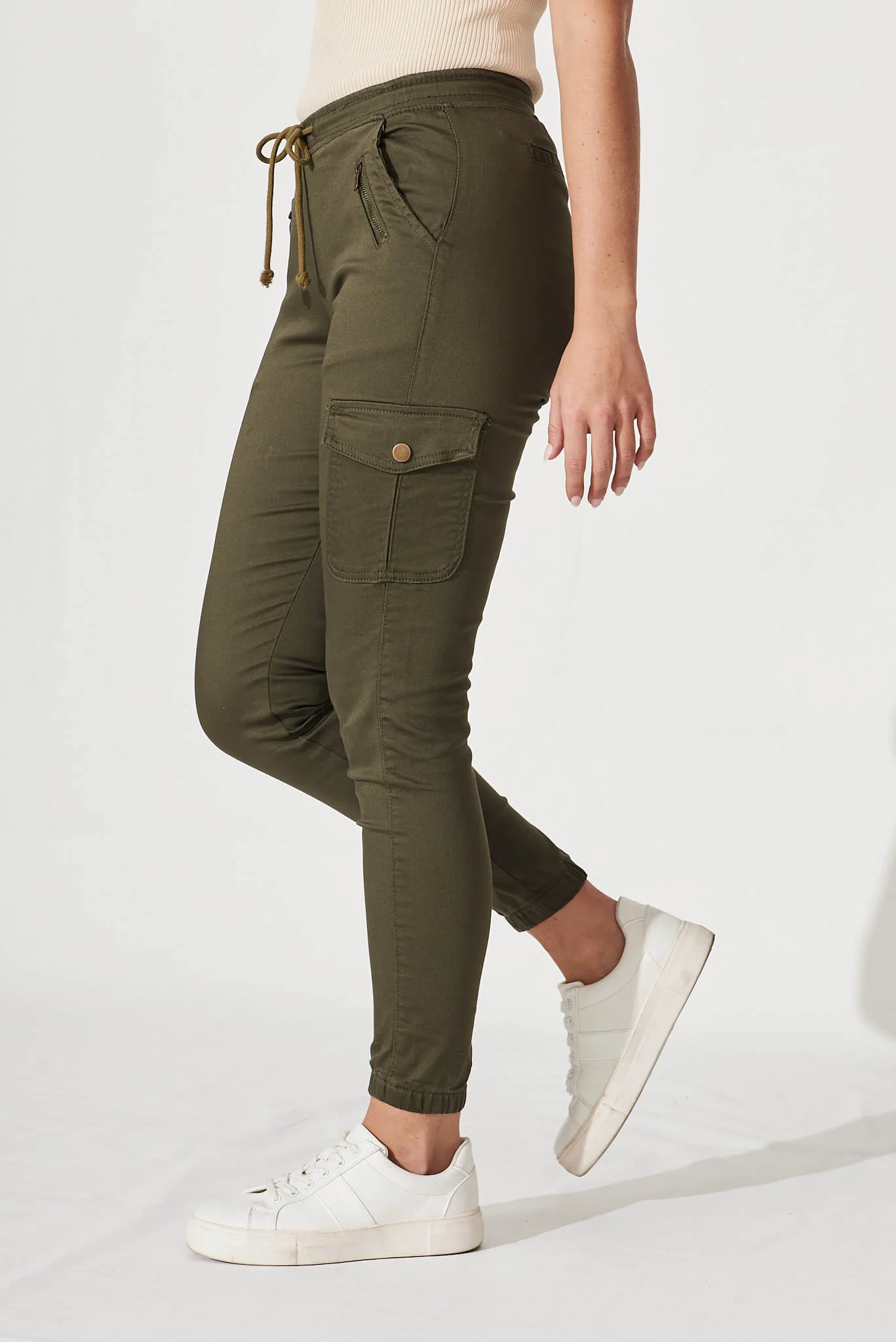Ryder Jogger Pant In Khaki - Image 3