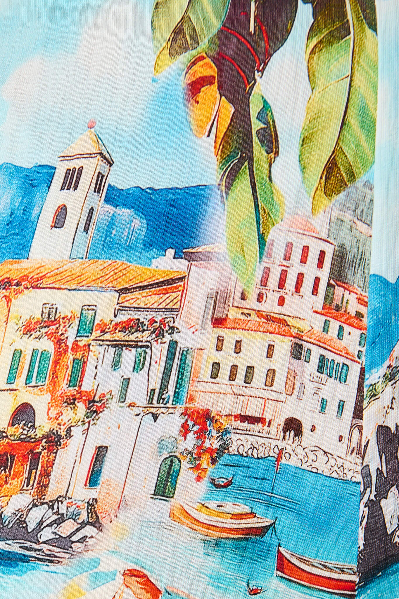 Sandcastle Jumpsuit In Multi Italian Riviera Print - Image 10