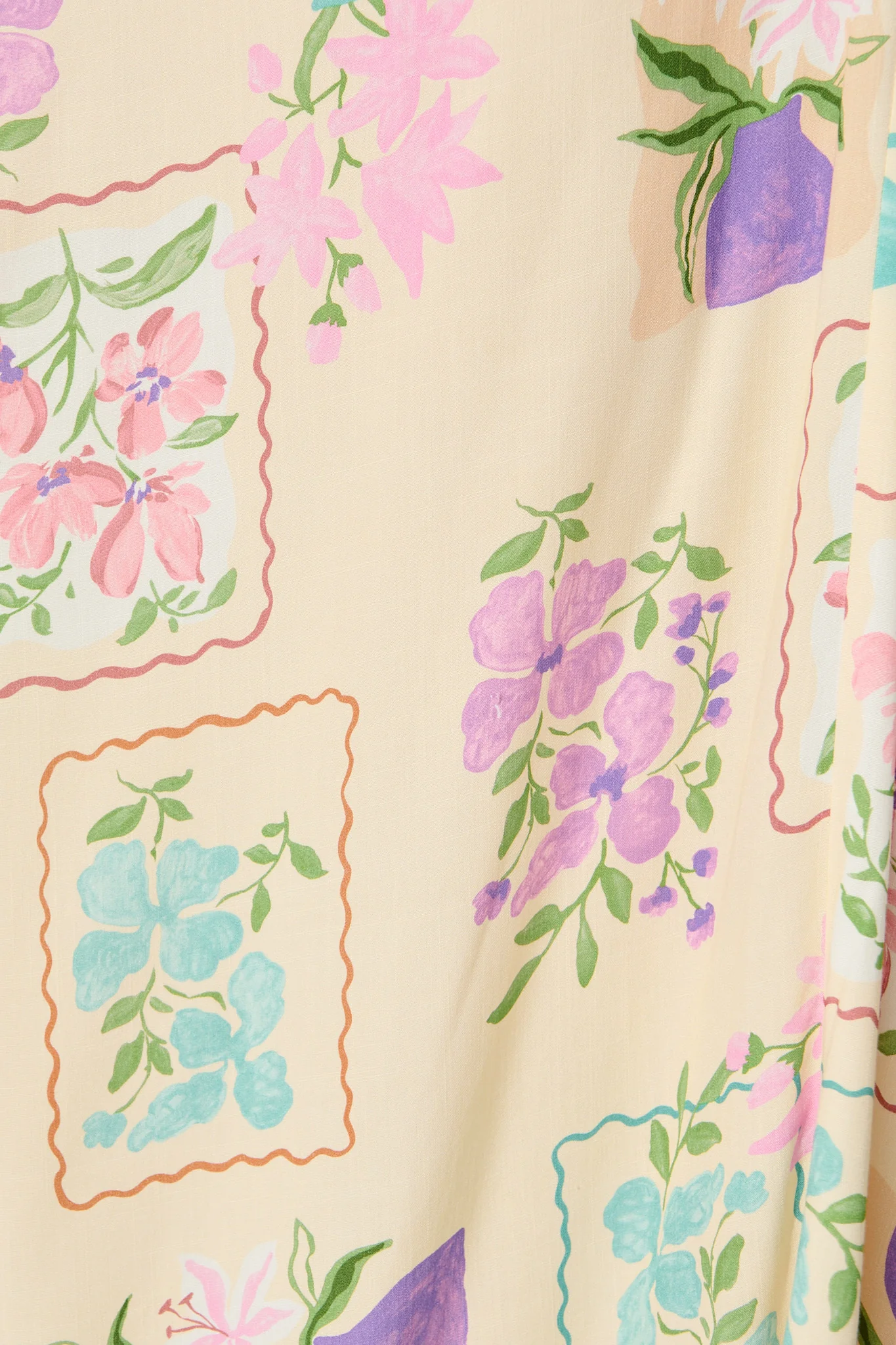 Seraphina Bloom Midi Dress in Multi Conversational Print - Image 10