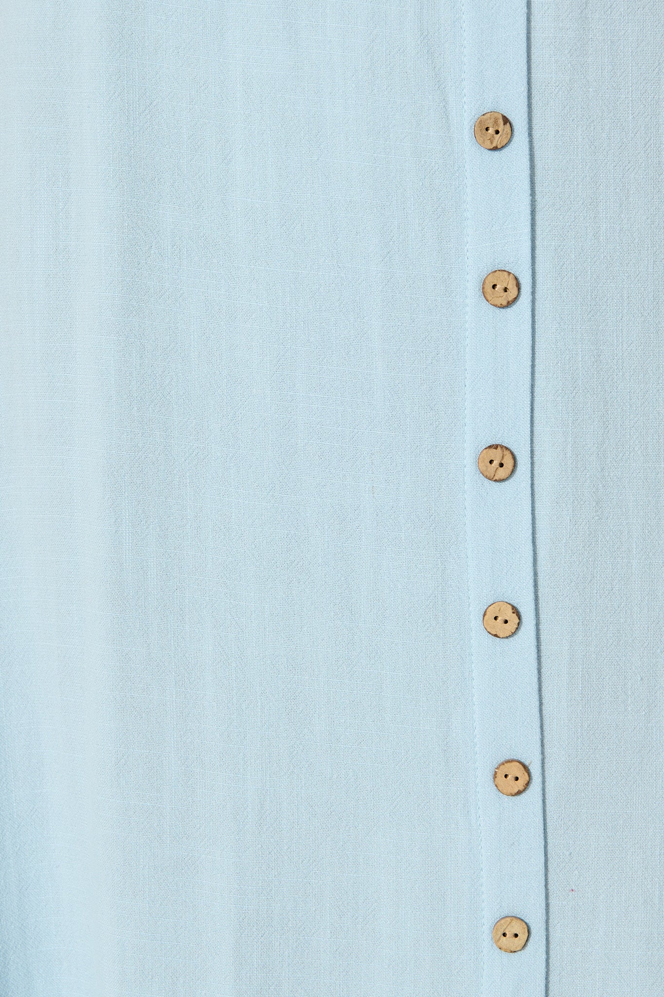 Shani Maxi Dress in Light Blue Linen Blend - Image 6