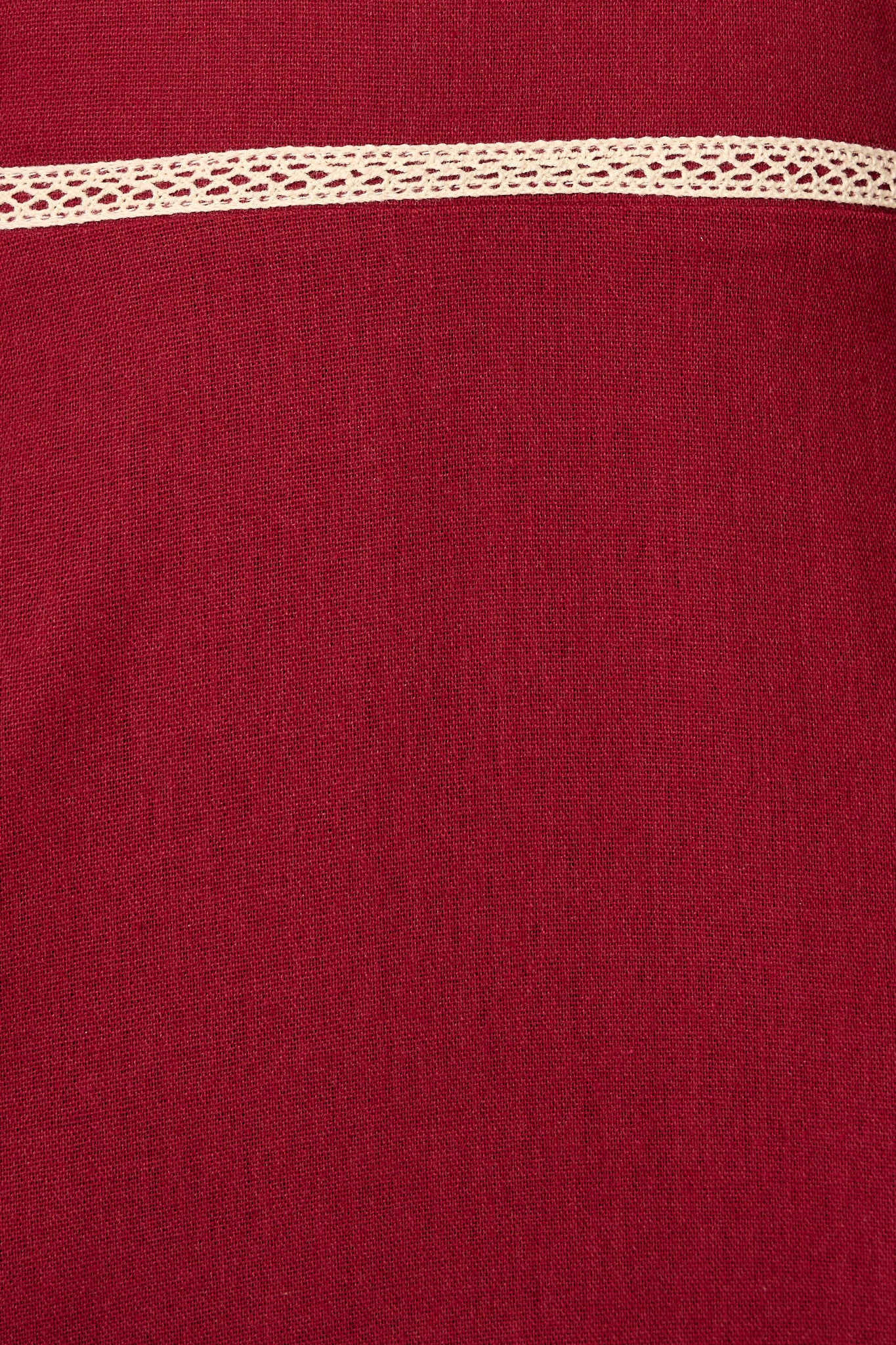 Soft Serenade Midi Dress in Wine Linen Blend - Image 6