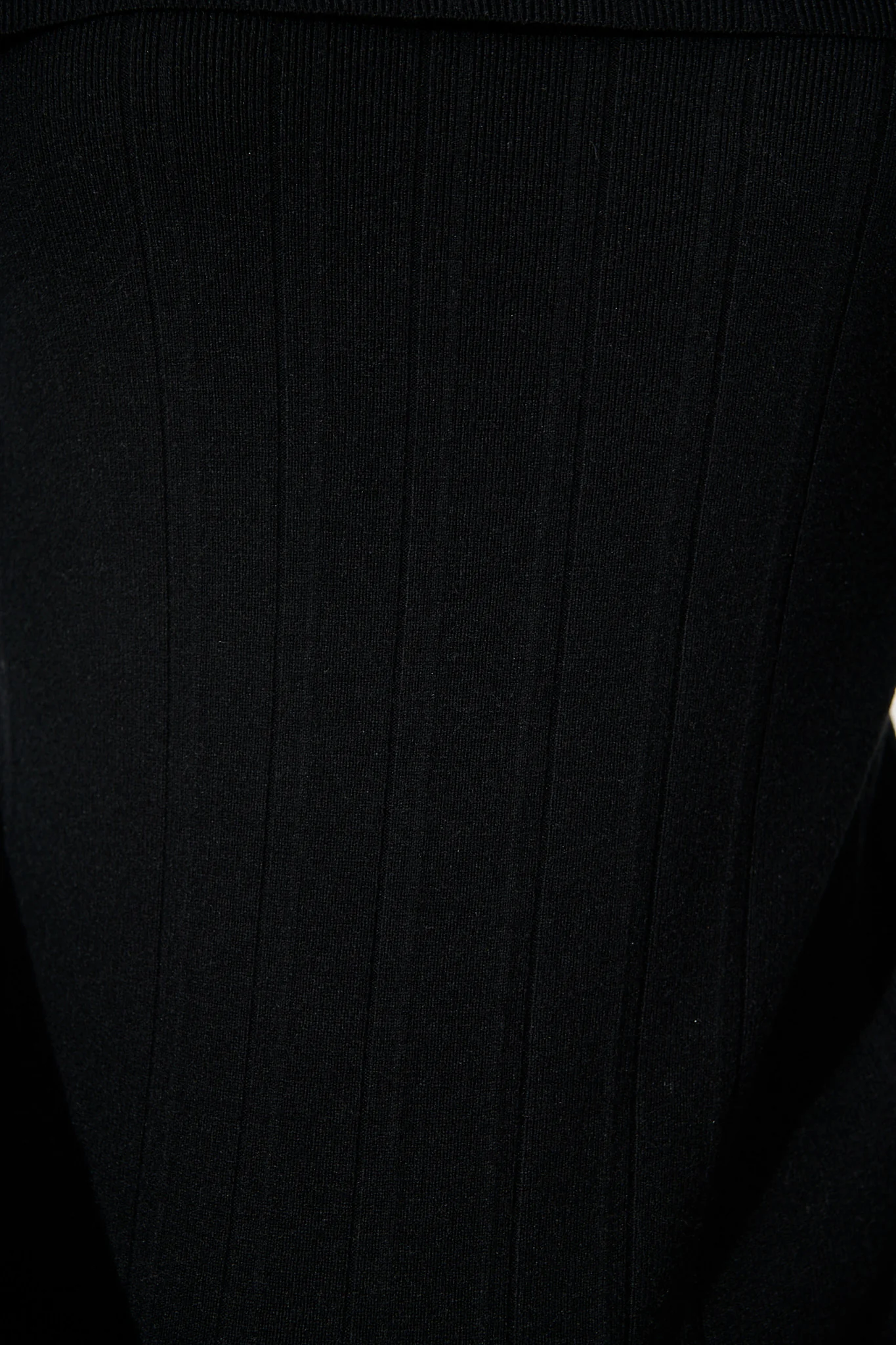 Solar Bardot Knit Top in Black Wool Blend - Image 6