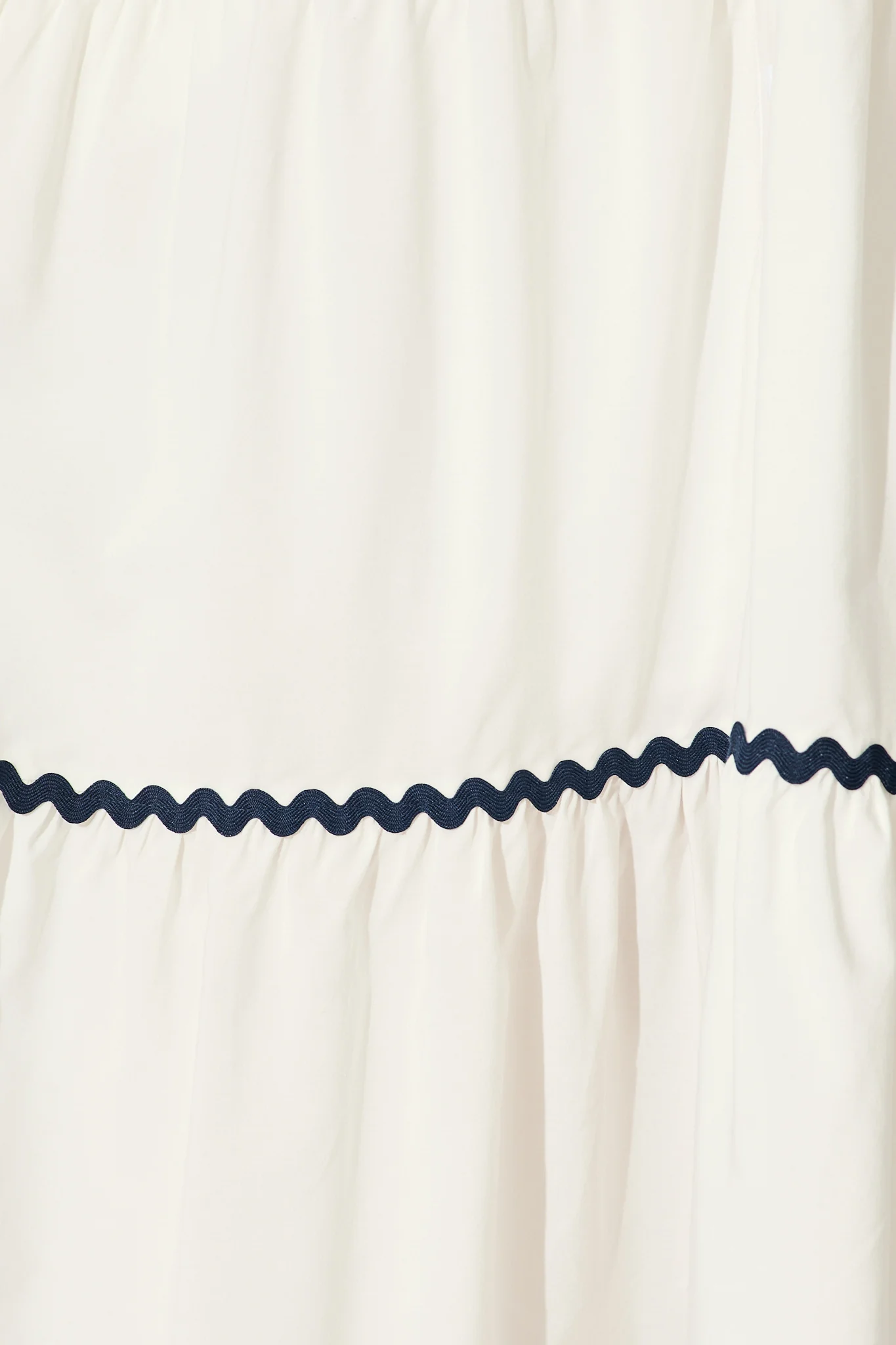 Soley Midi Smock Dress in White Cotton - Image 6