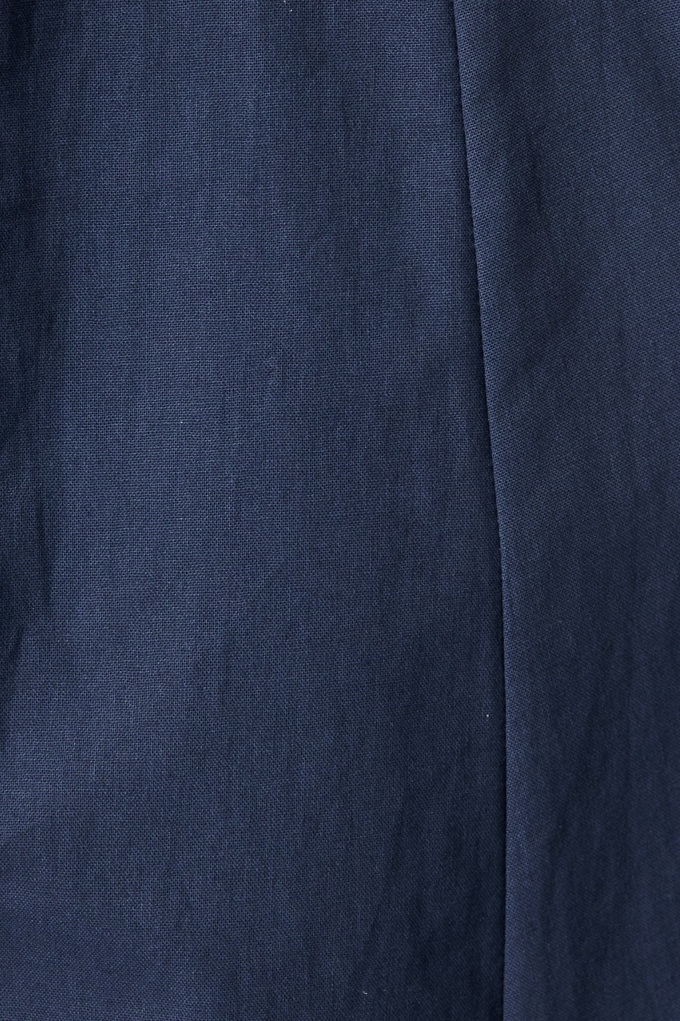 Starlit Midi Shirt Dress in Navy Cotton - Image 6