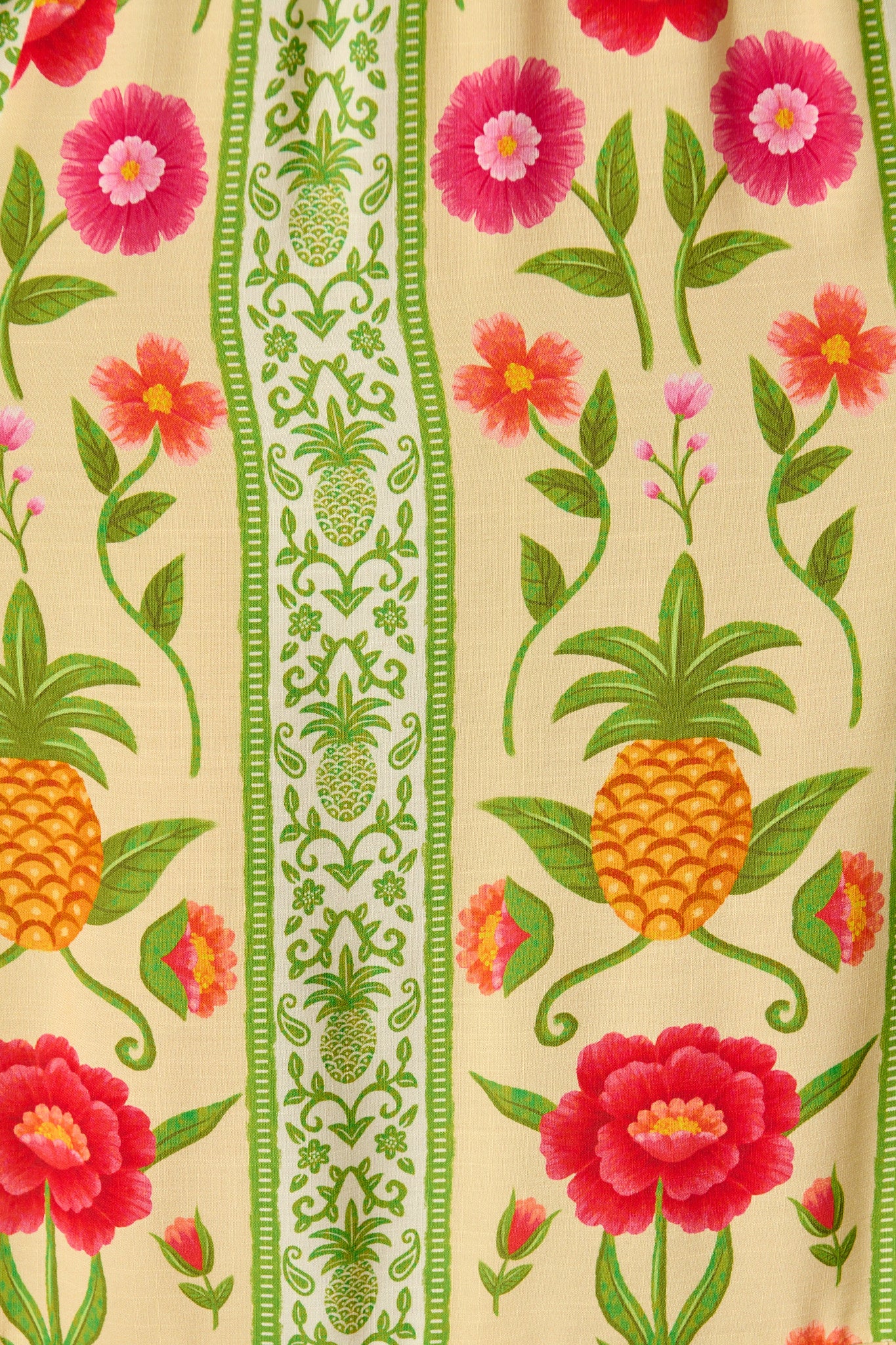 SunKissed Midi Dress In Pineapple Print - Image 11