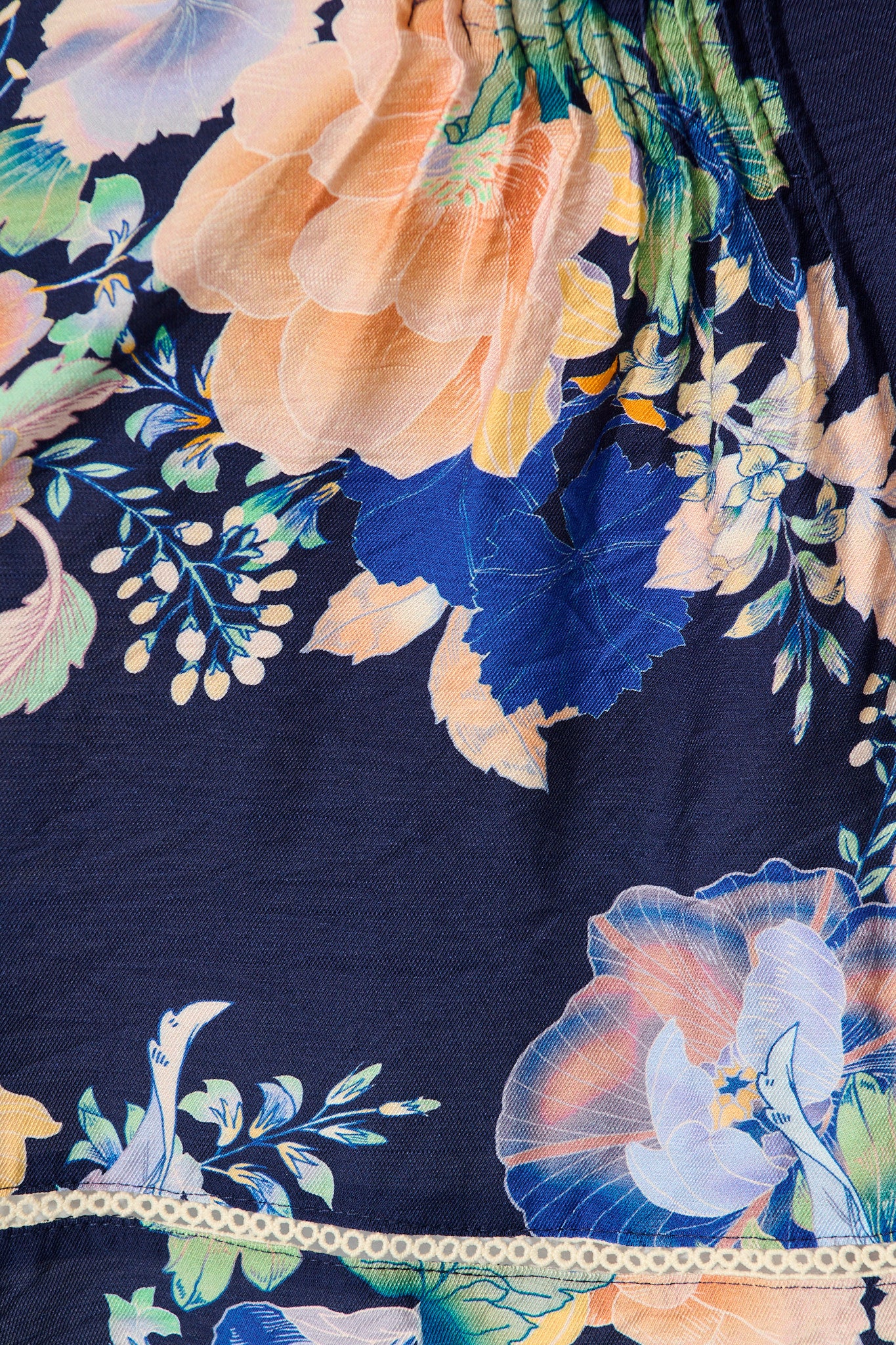 Susie Cami Top In Navy with Multi Floral - Image 6