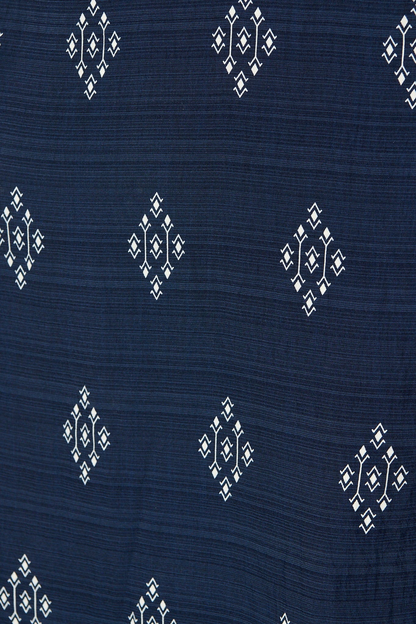 Tansy Maxi Dress in Navy with White Linen Blend - Image 6