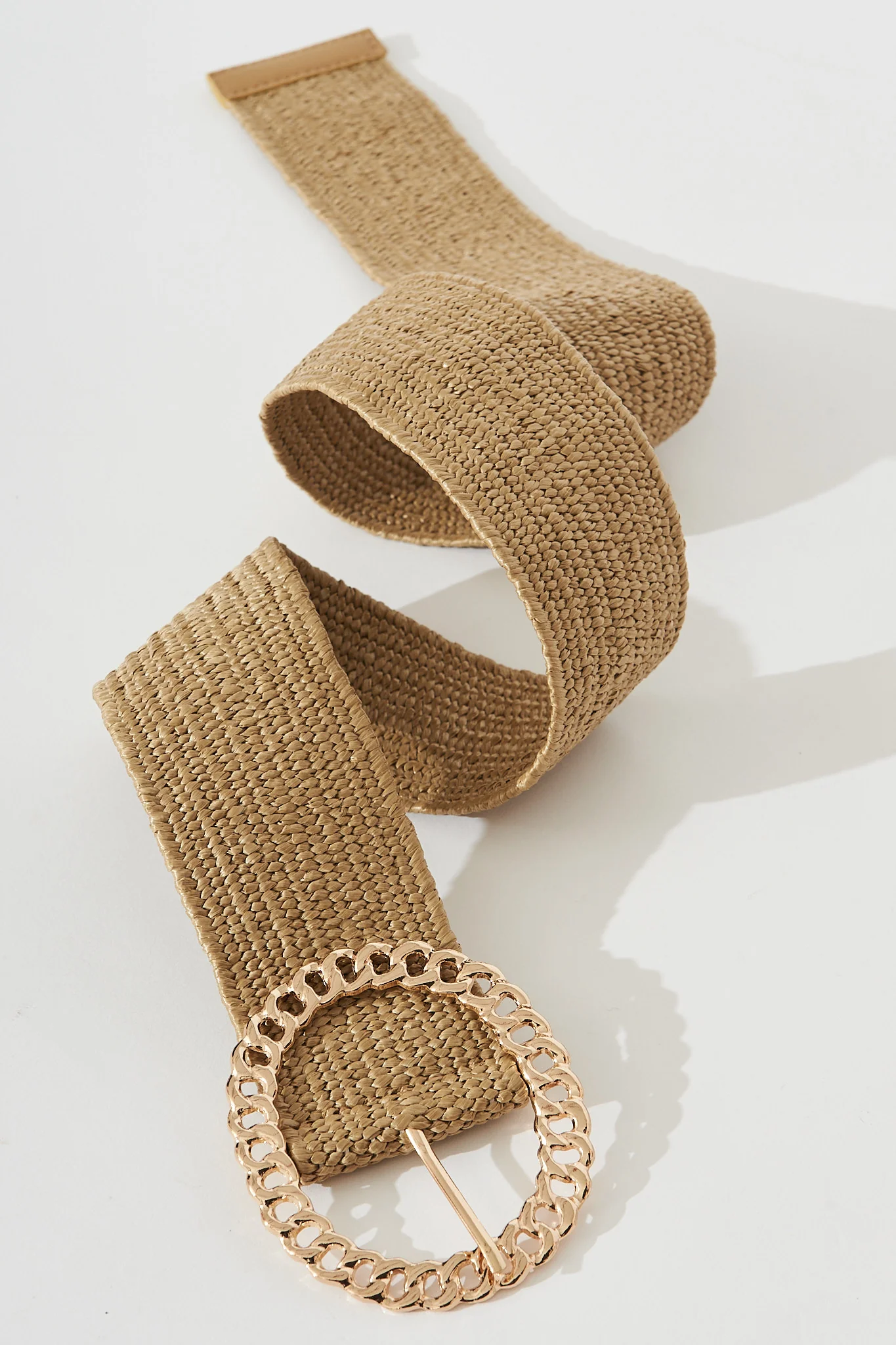 Tary Stretch Belt In Light Brown - Image 2