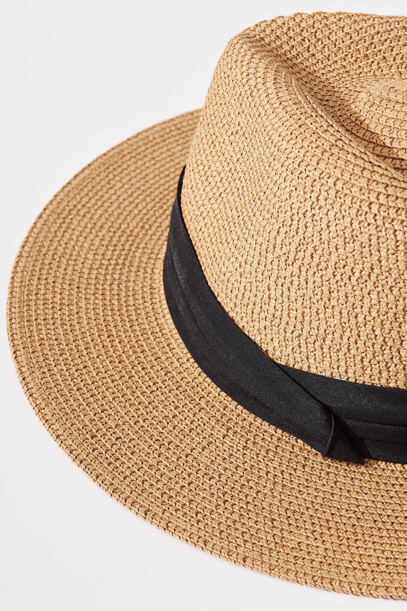 Tessy Straw Hat In Tan - Image 4