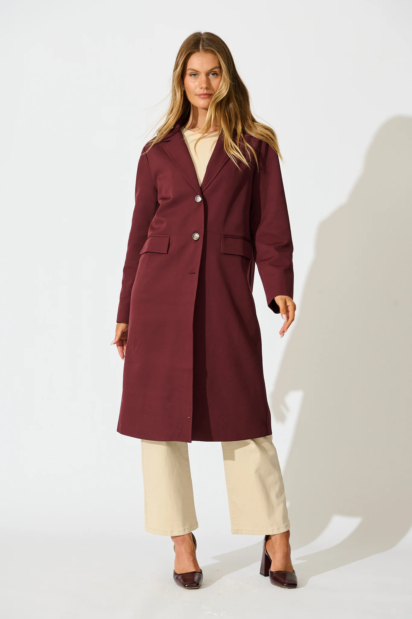 The Heritage Coat in Wine - Image 3