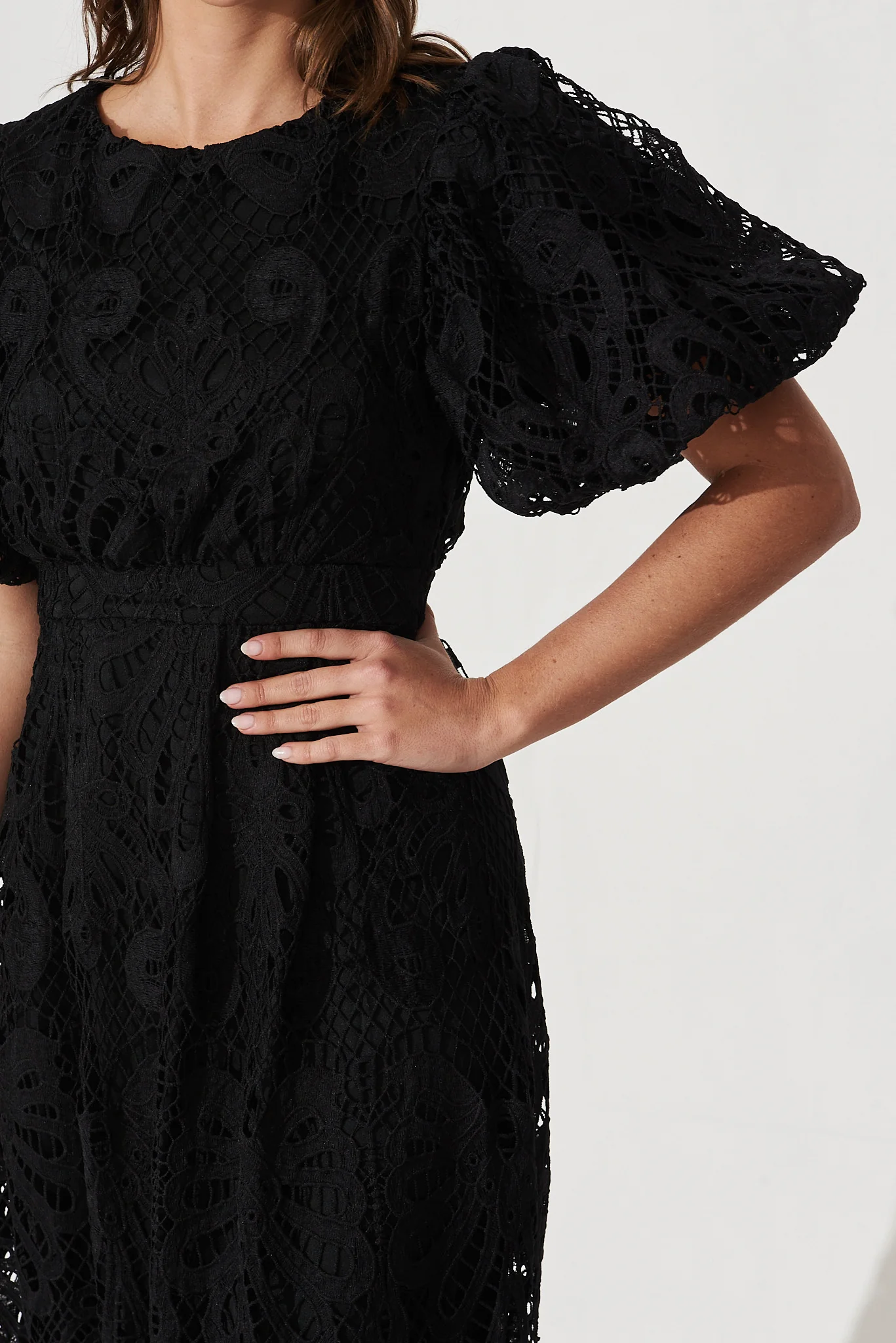 Tillie Lace Maxi Dress In Black - Image 6