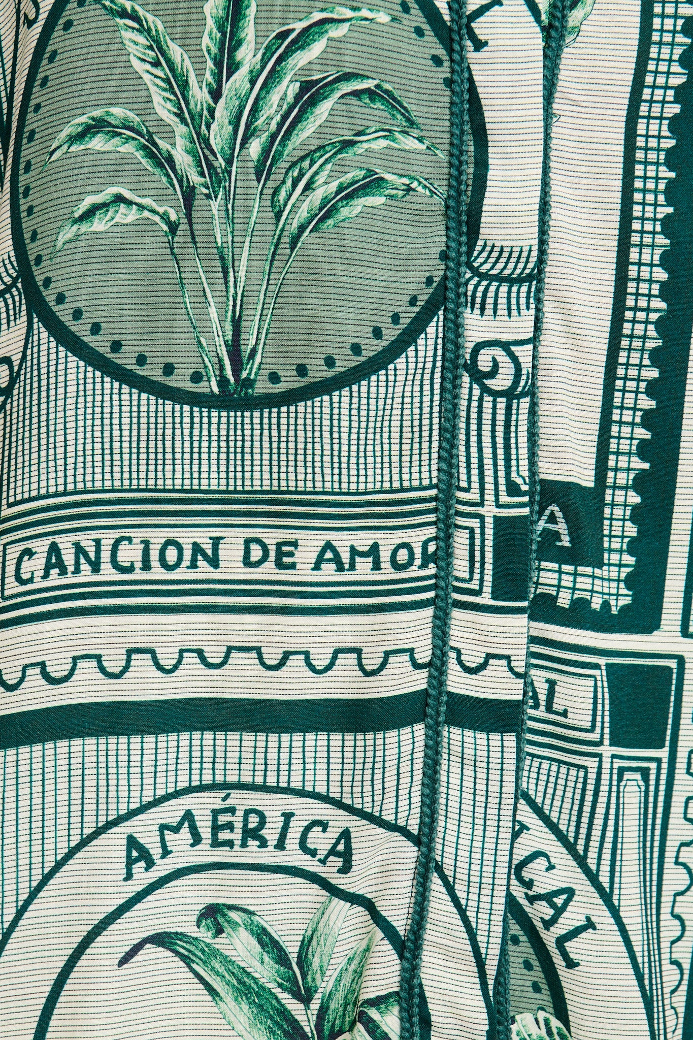 To Be Seen Shirt in Green Tiles Print - Image 7