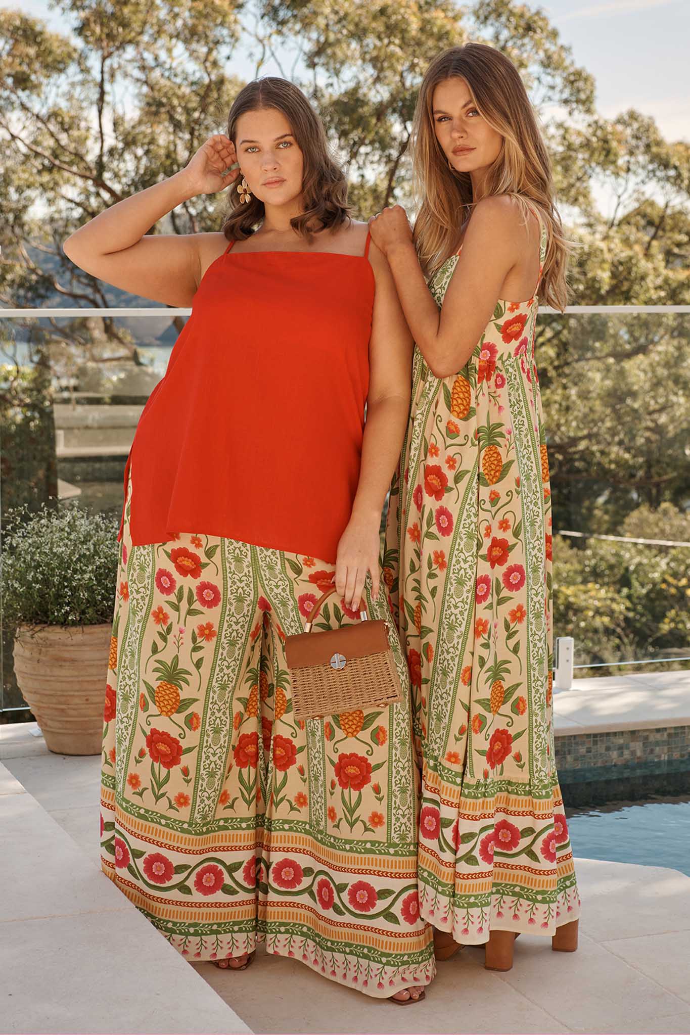 Tutti Fruitti Cami Top in Red Linen Blend - Image 6