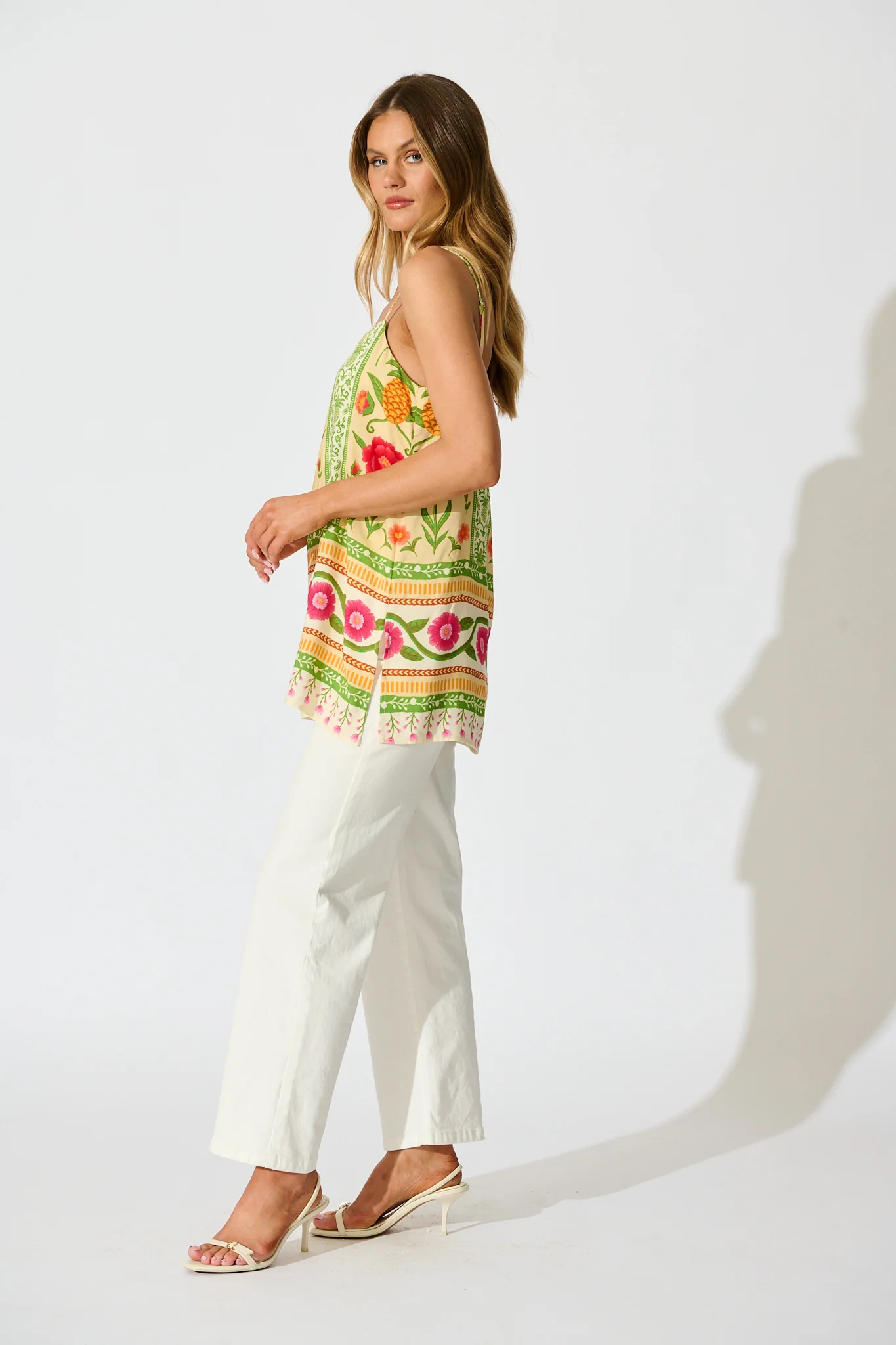 Tutti Fruitti Cami Top in Pineapple Print - Image 2