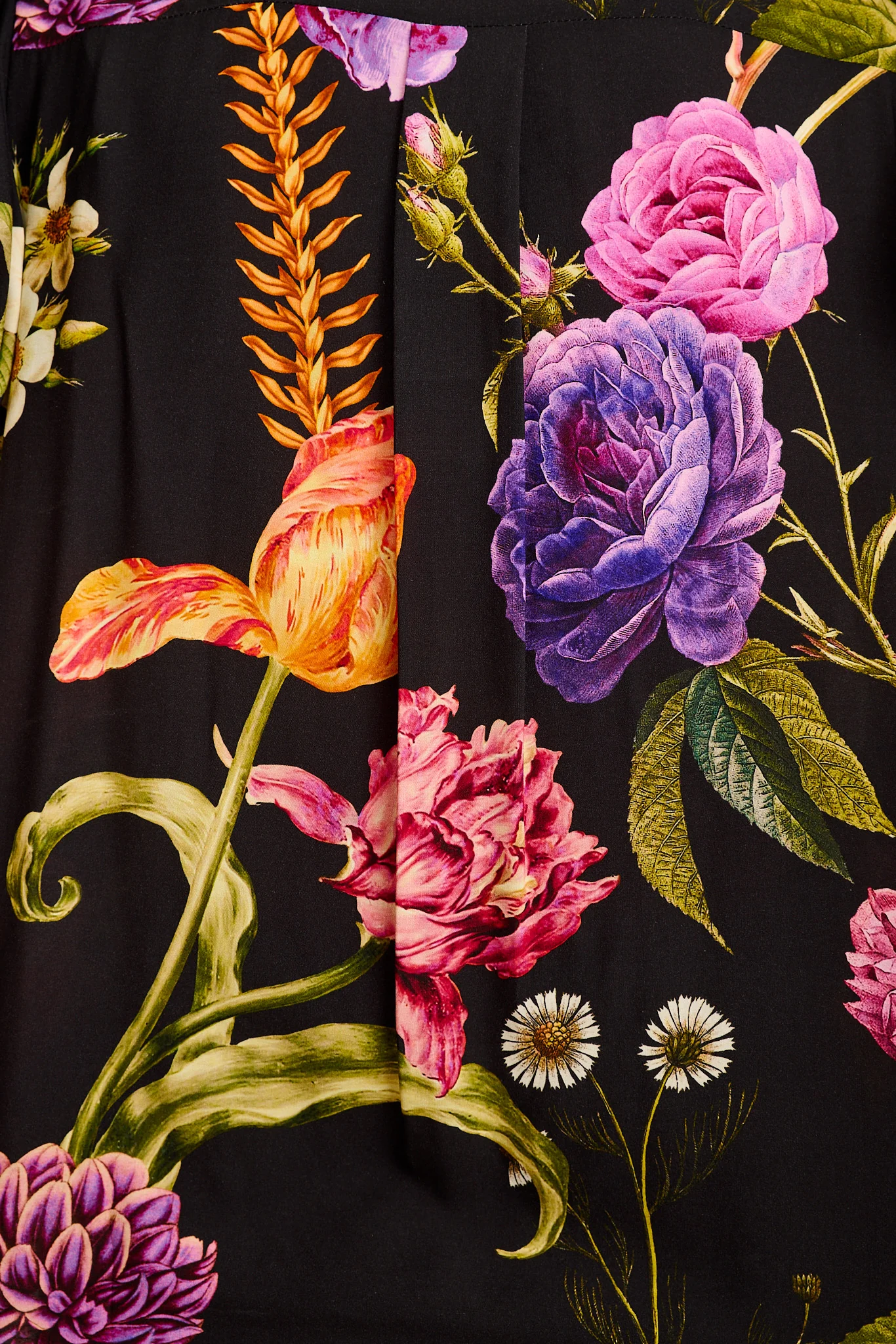 Twilight Luxe Top in Black with Multi Floral - Image 11