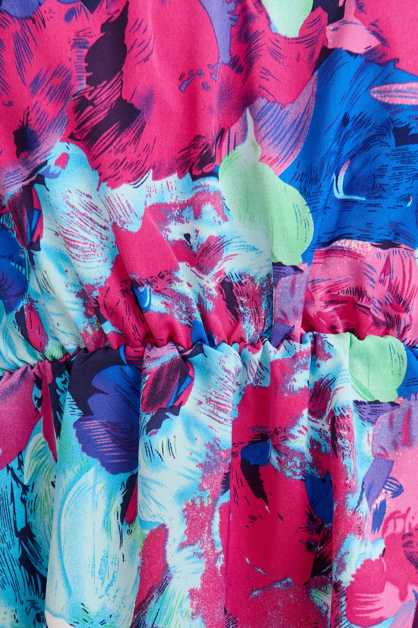 Ultimate Style Top in Multi Watercolour Satin - Image 6