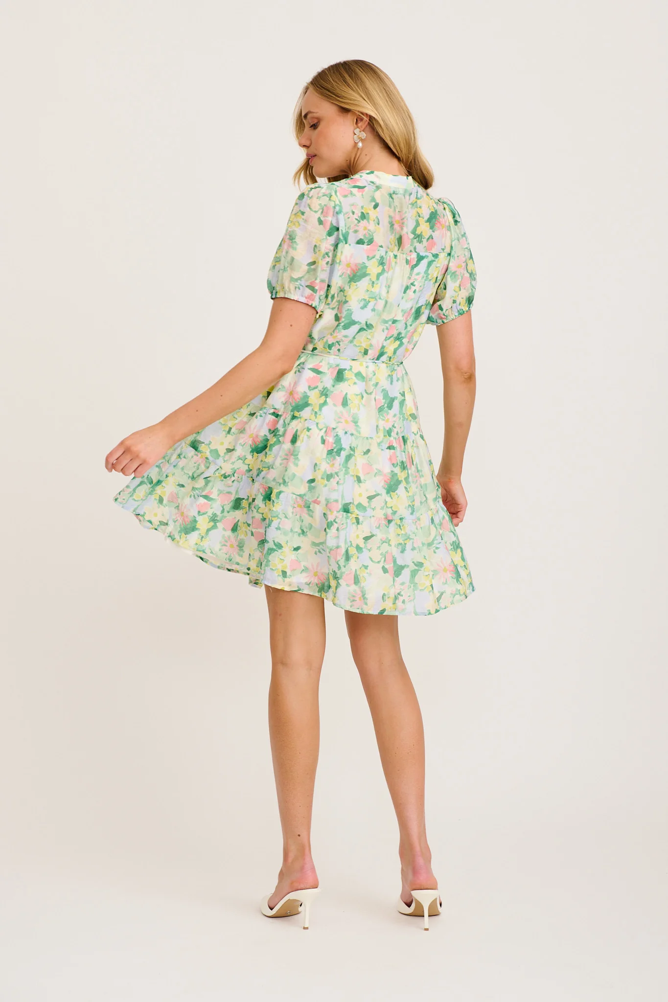 Valley Dress in Green Multi Print - Image 4