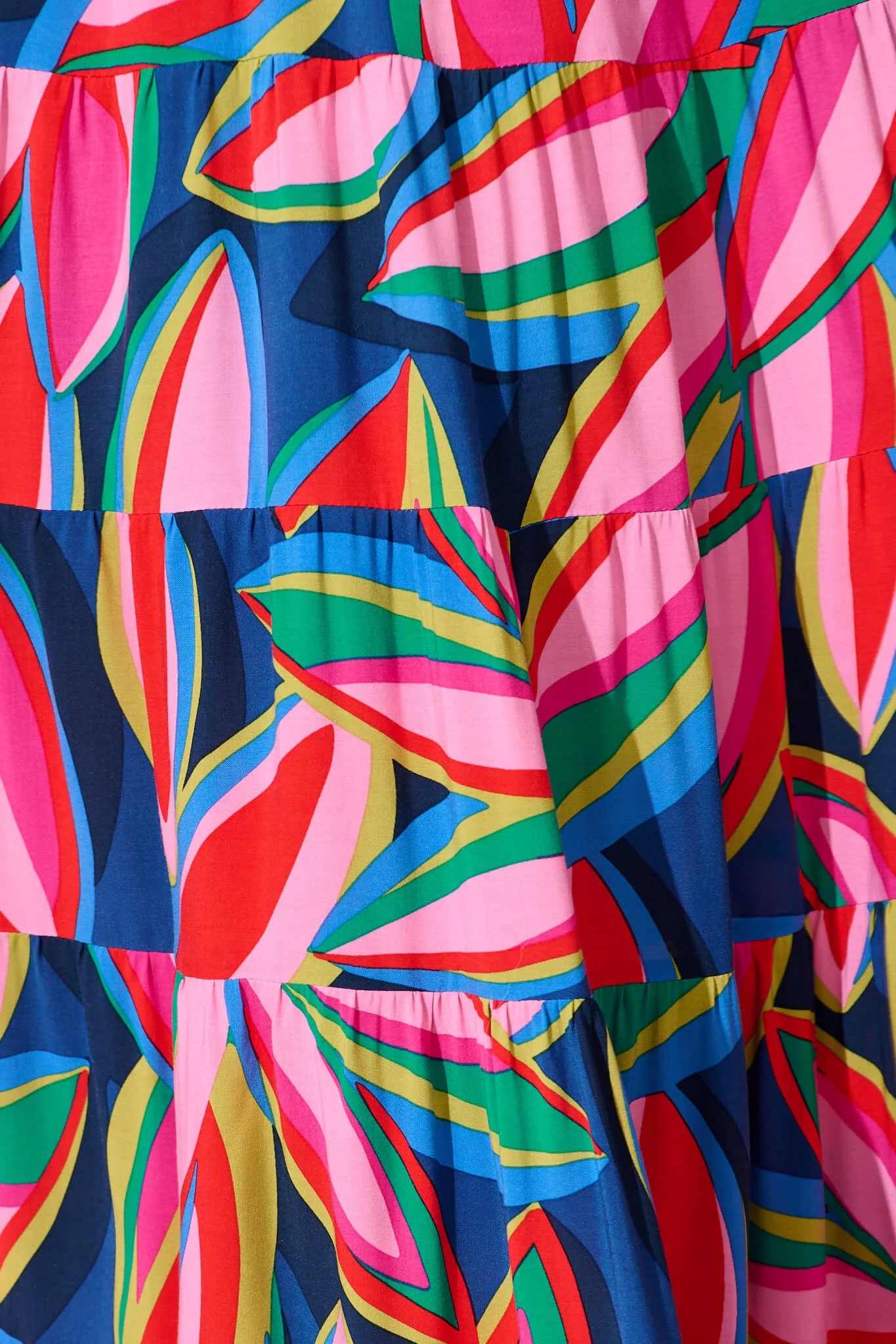 Venus Maxi Skirt In Navy With Multi Print - Image 6