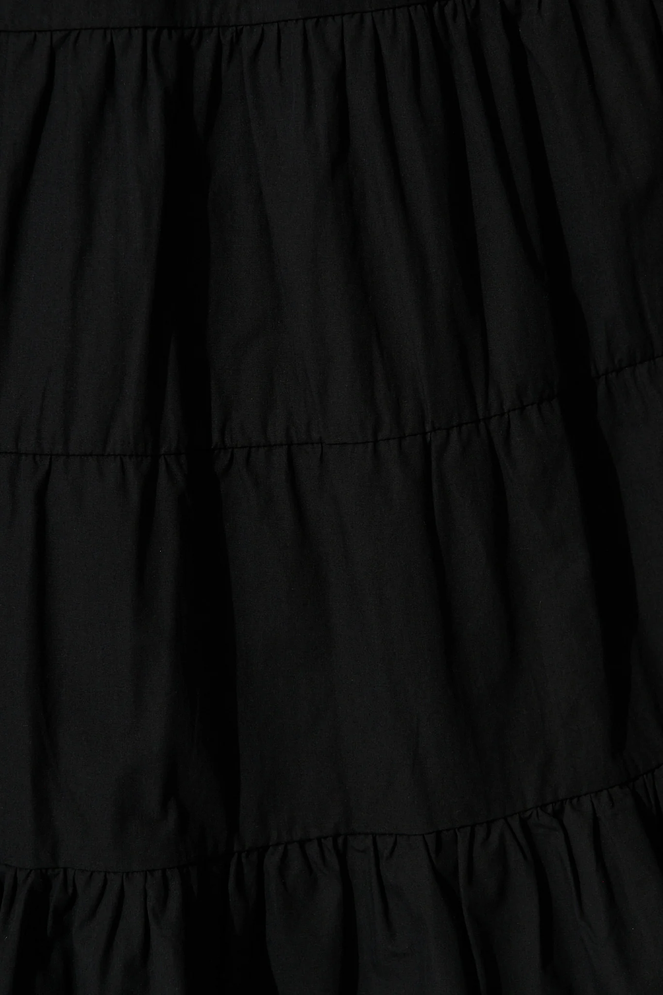 Vrinda Midi Dress in Black Cotton - Image 6