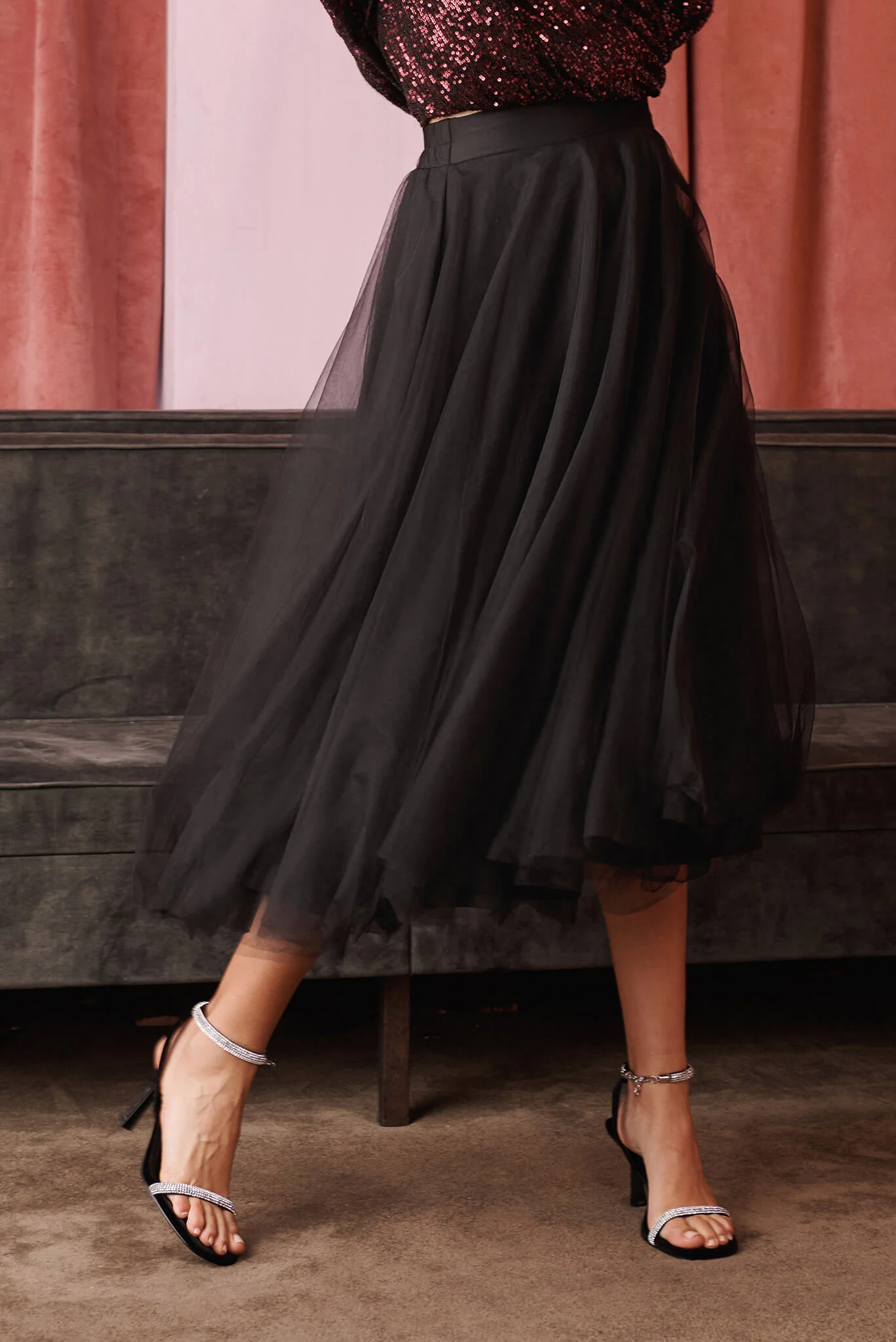 Wannabe Tulle Skirt In Black