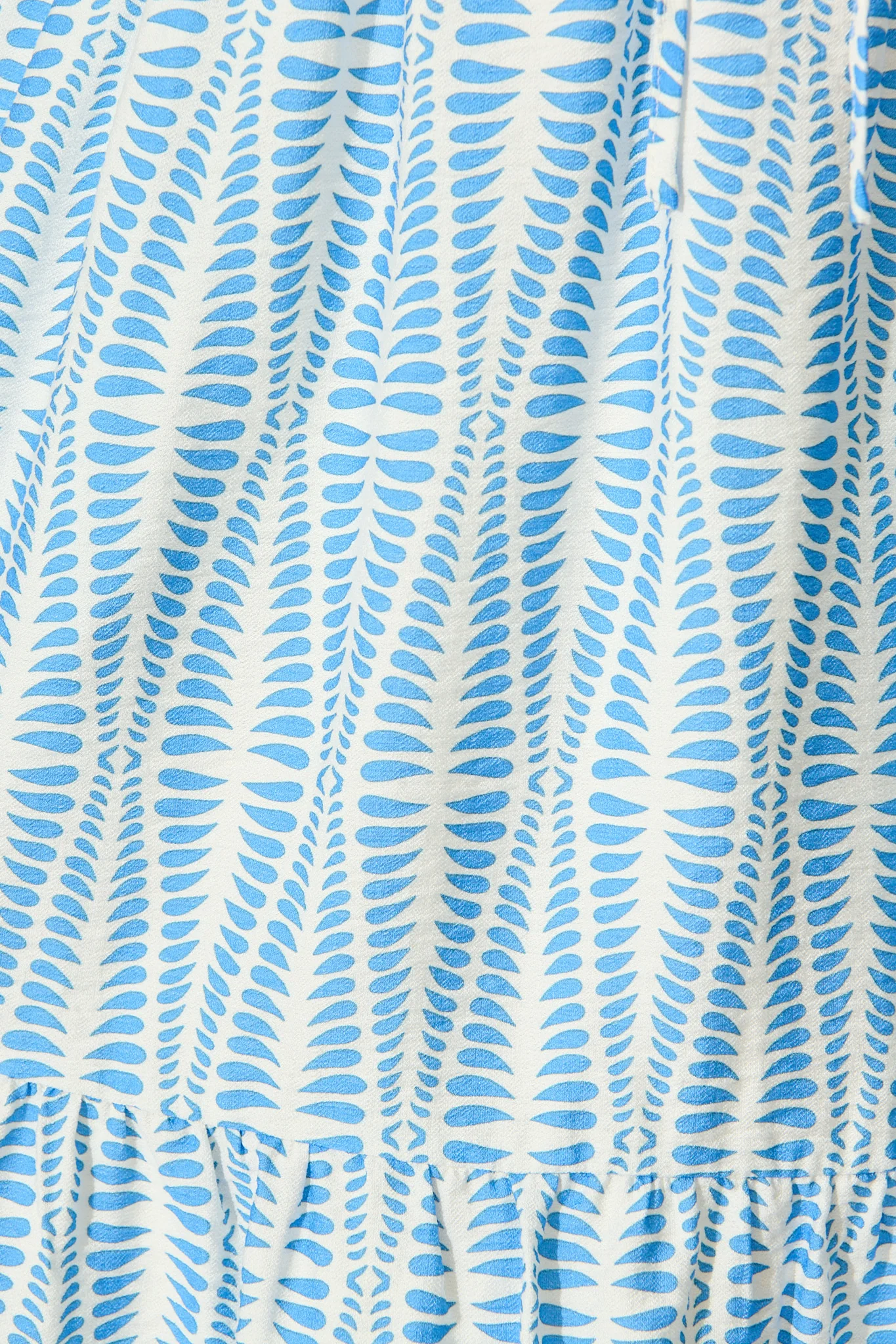Wilda Dress in Blue and White Print - Image 6