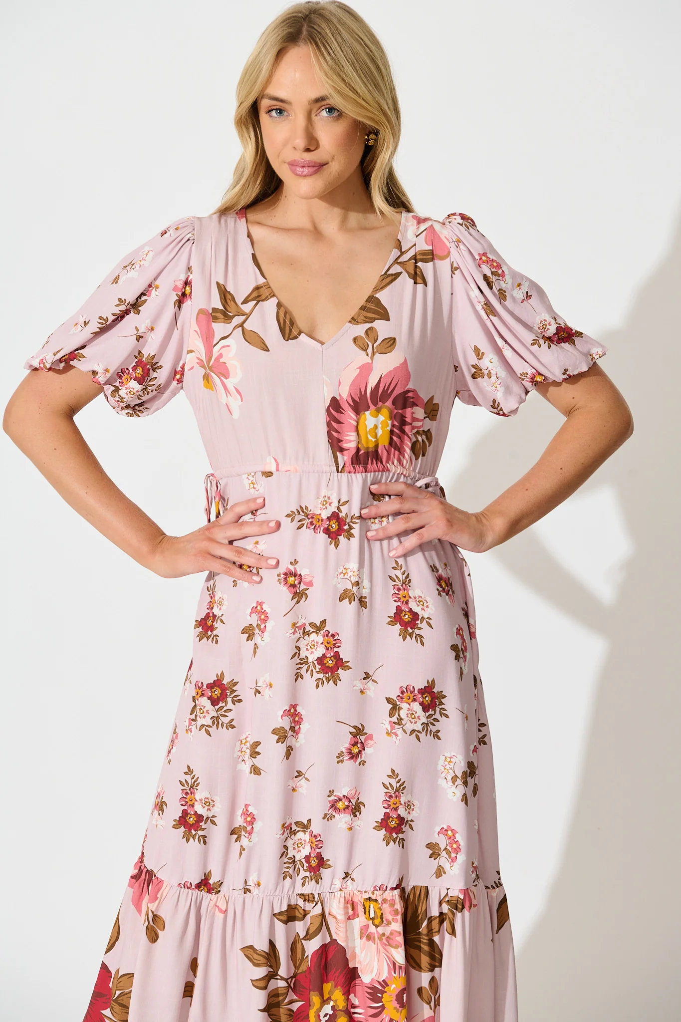 Wildflower Maxi Dress in Blush Floral - Image 2