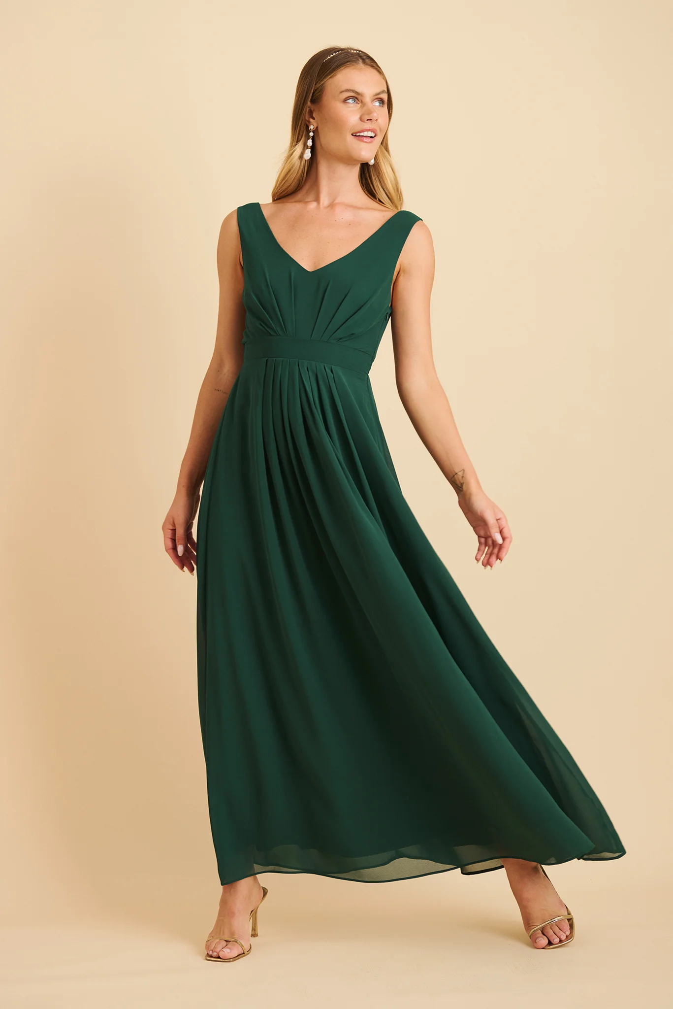 Wonderful Maxi Dress In Emerald