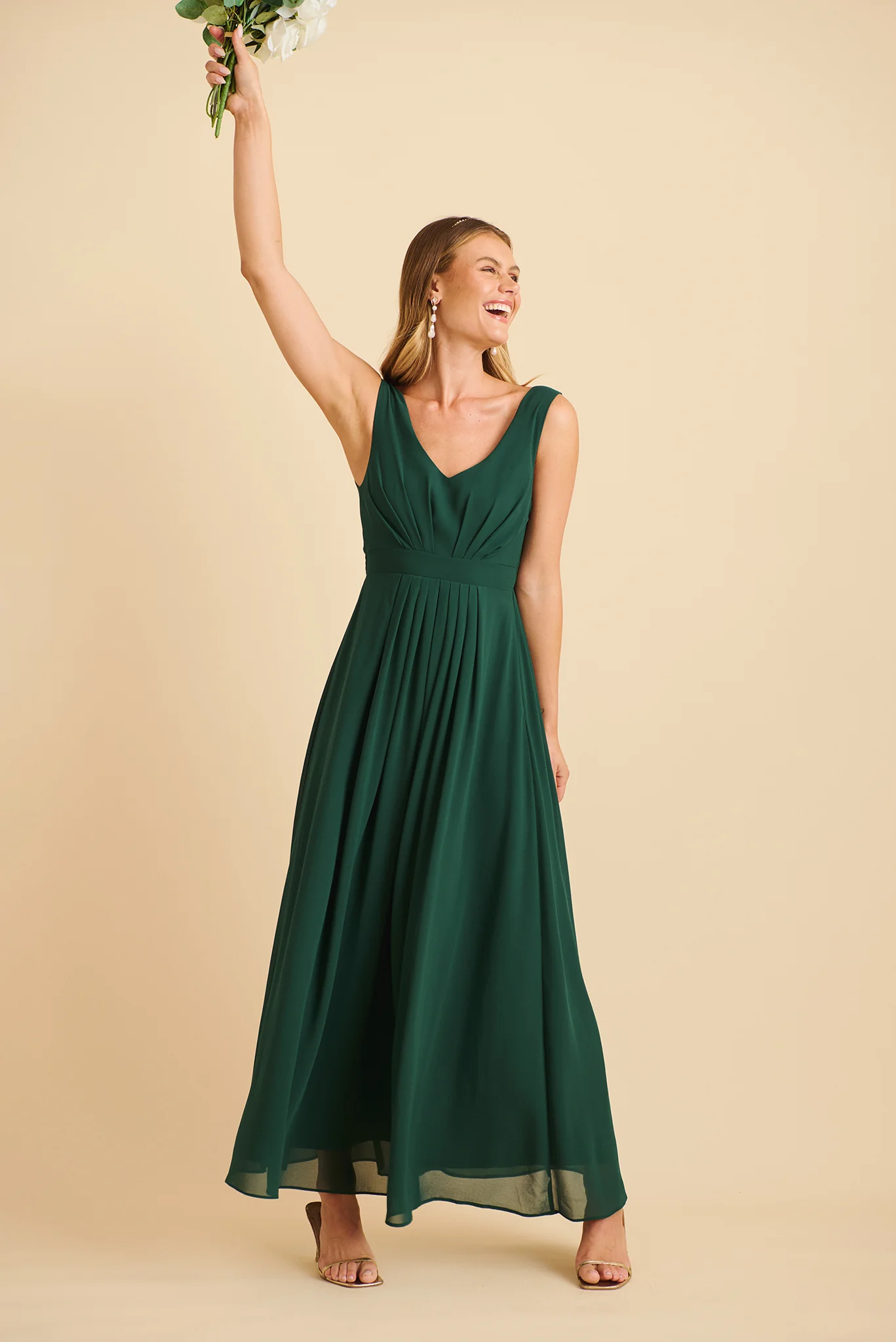 Wonderful Maxi Dress In Emerald - Image 2