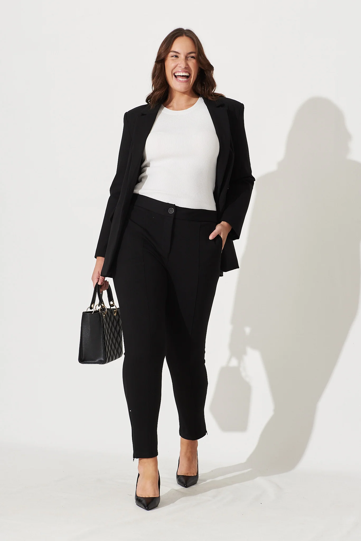Workflow Stretch Pocket Zip Pants in Black - Image 2