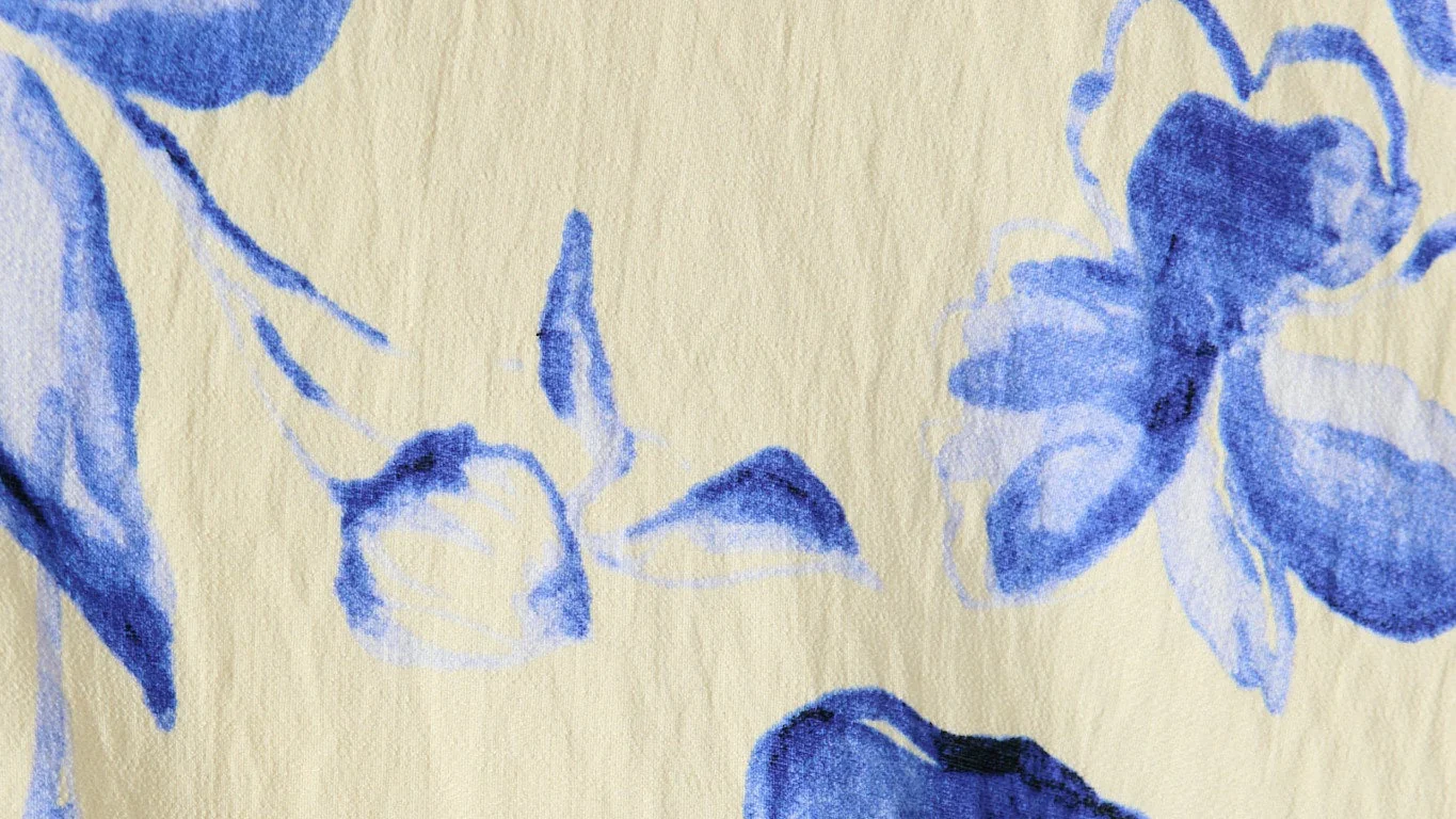 Wren Kimono Top in Blue Floral - Image 6