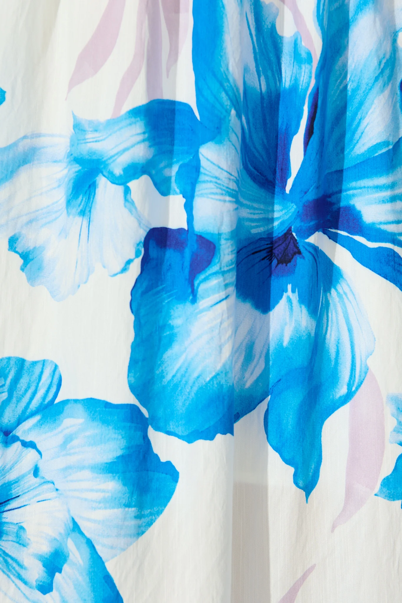 Zaynab Maxi Sundress in White with Blue Floral - Image 6