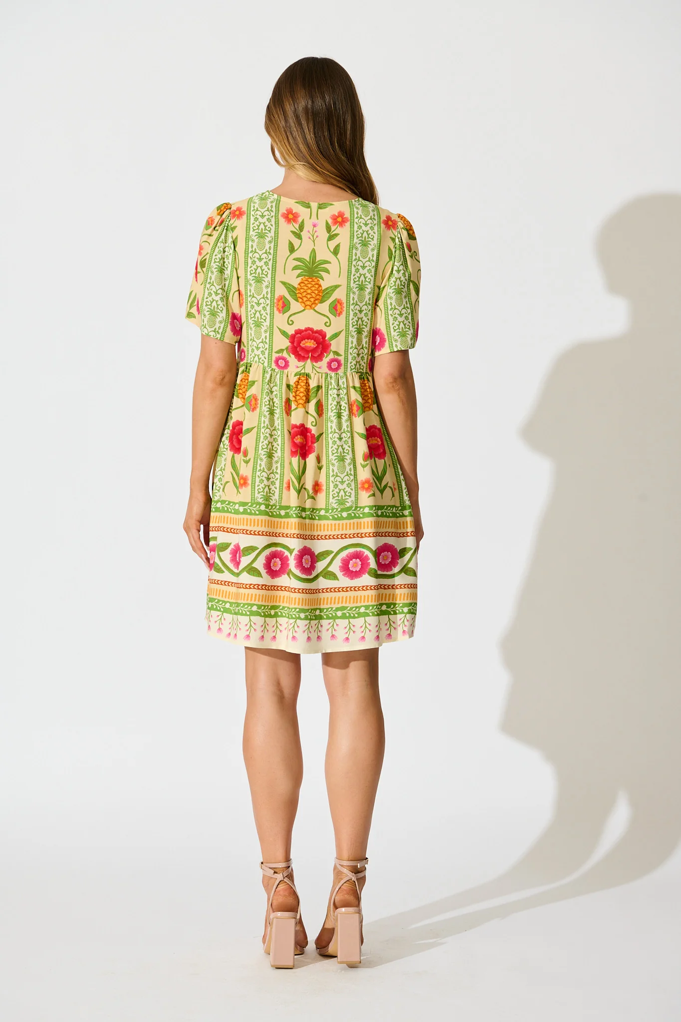 Zesty Breeze Dress in Pineapple Print - Image 10