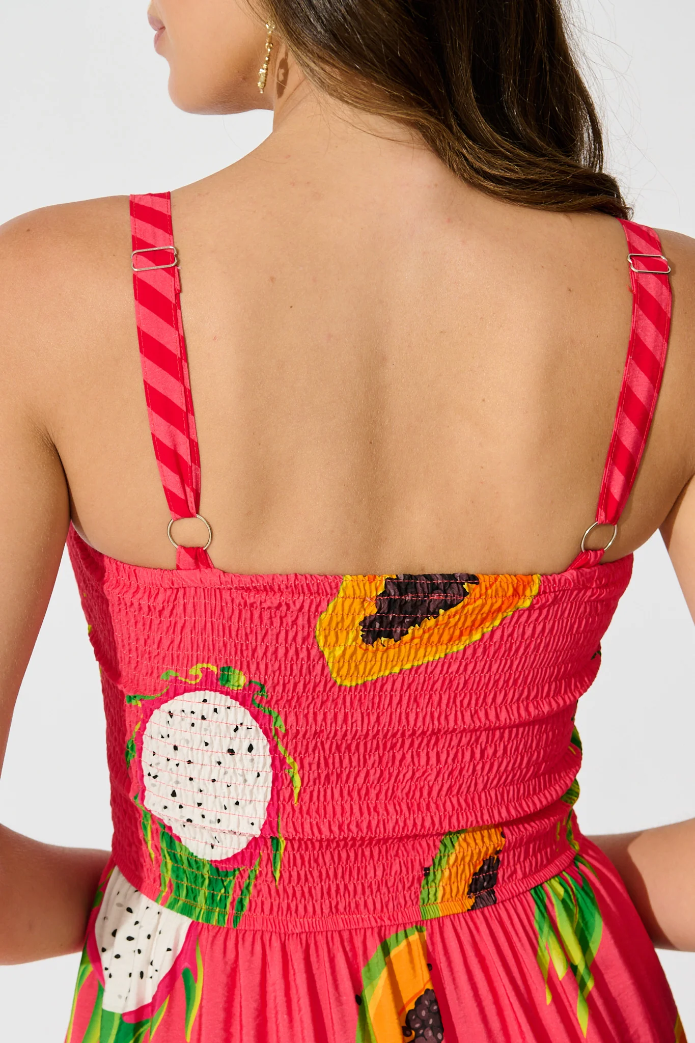 Zimi Maxi Sundress in Red Multi Print - Image 5