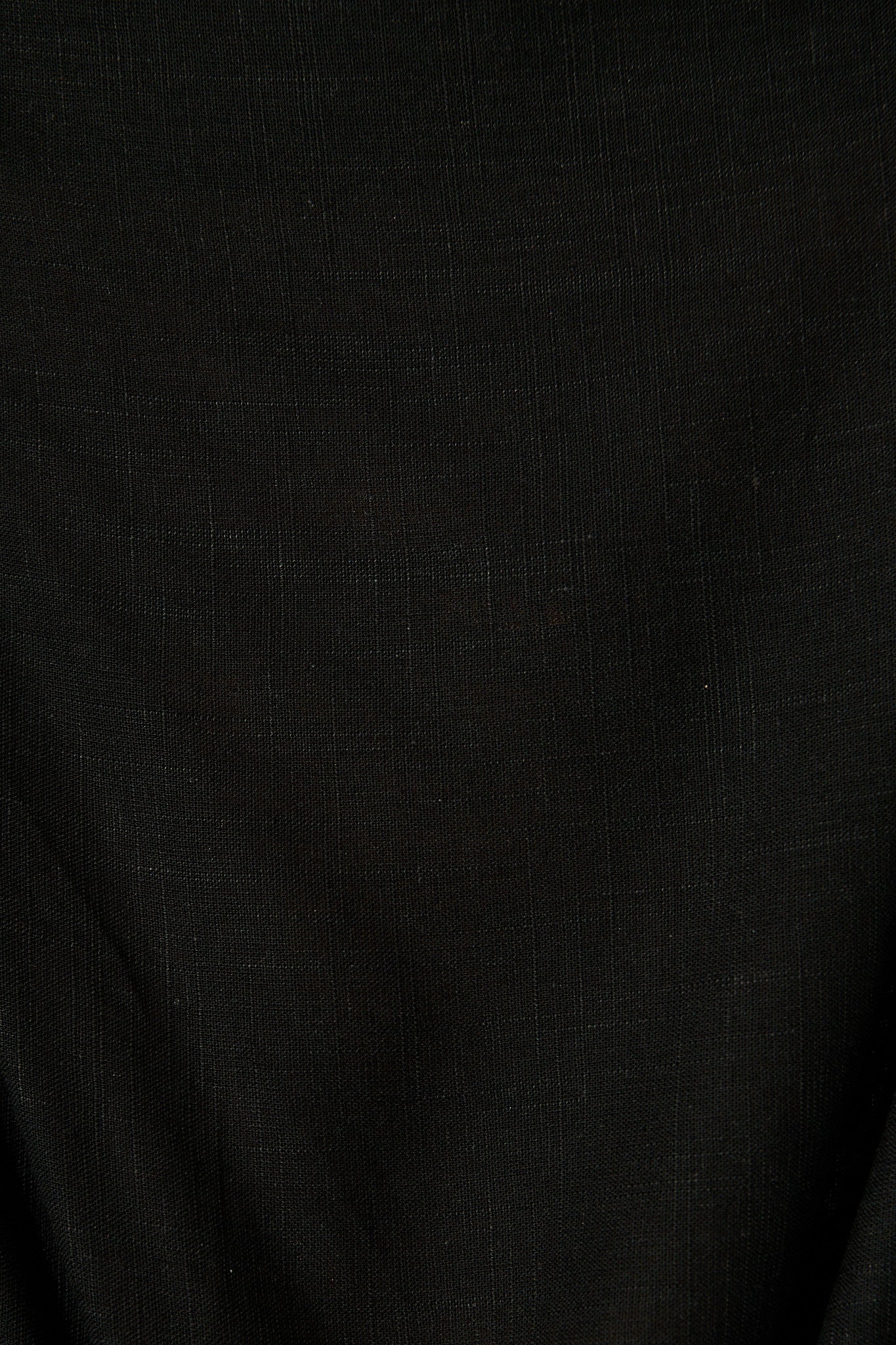 Zita Off Shoulder Top in Black Cotton Linen - Image 6